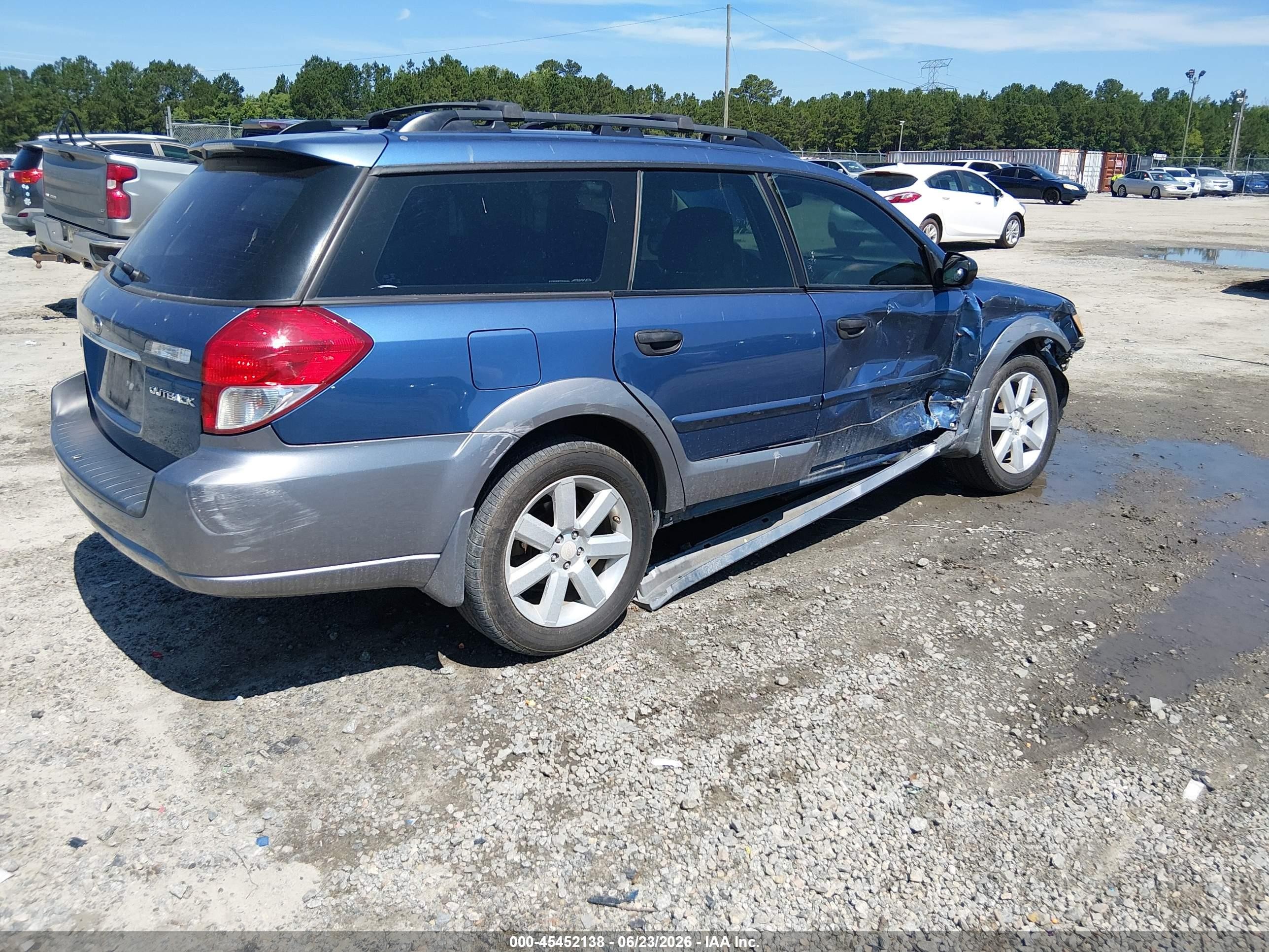 2008 Subaru Outback (natl) I/ll Bean W/nav/ll Bean W/nav/vdc Blue vin: 4S4BP61C687316288