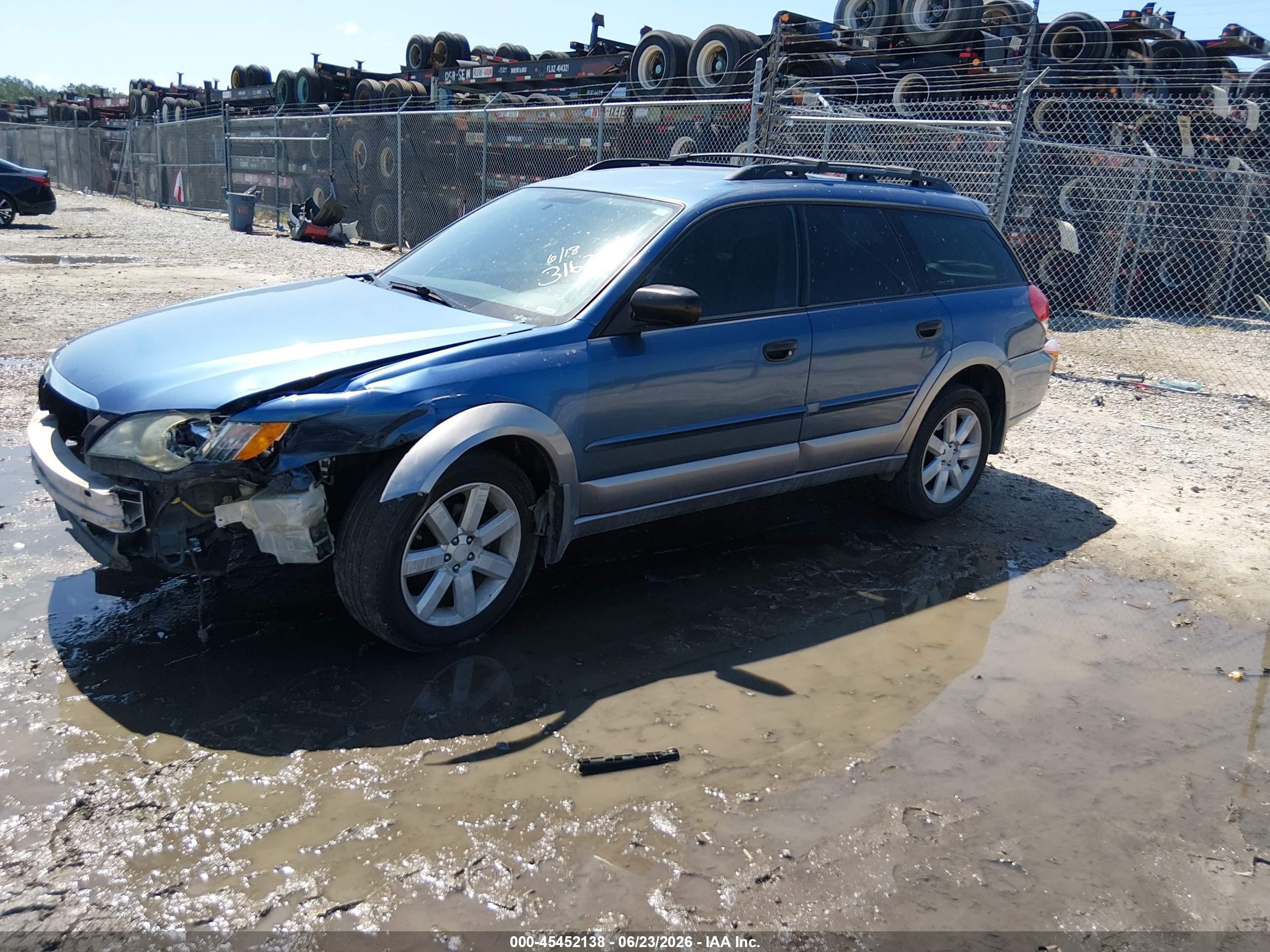 2008 Subaru Outback (natl) I/ll Bean W/nav/ll Bean W/nav/vdc Blue vin: 4S4BP61C687316288