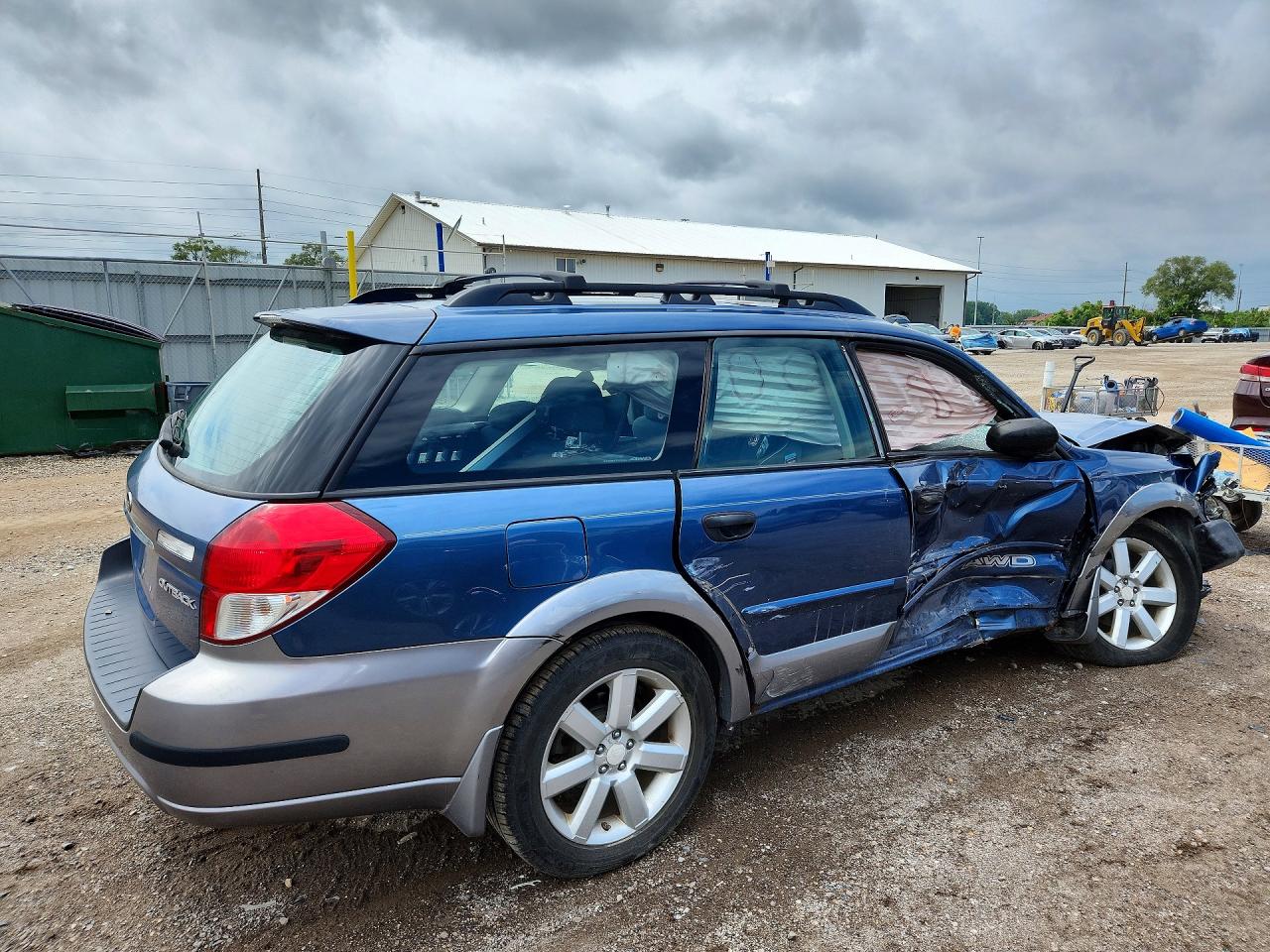 2008 Subaru Outback 2.5i Blue vin: 4S4BP61C687345189