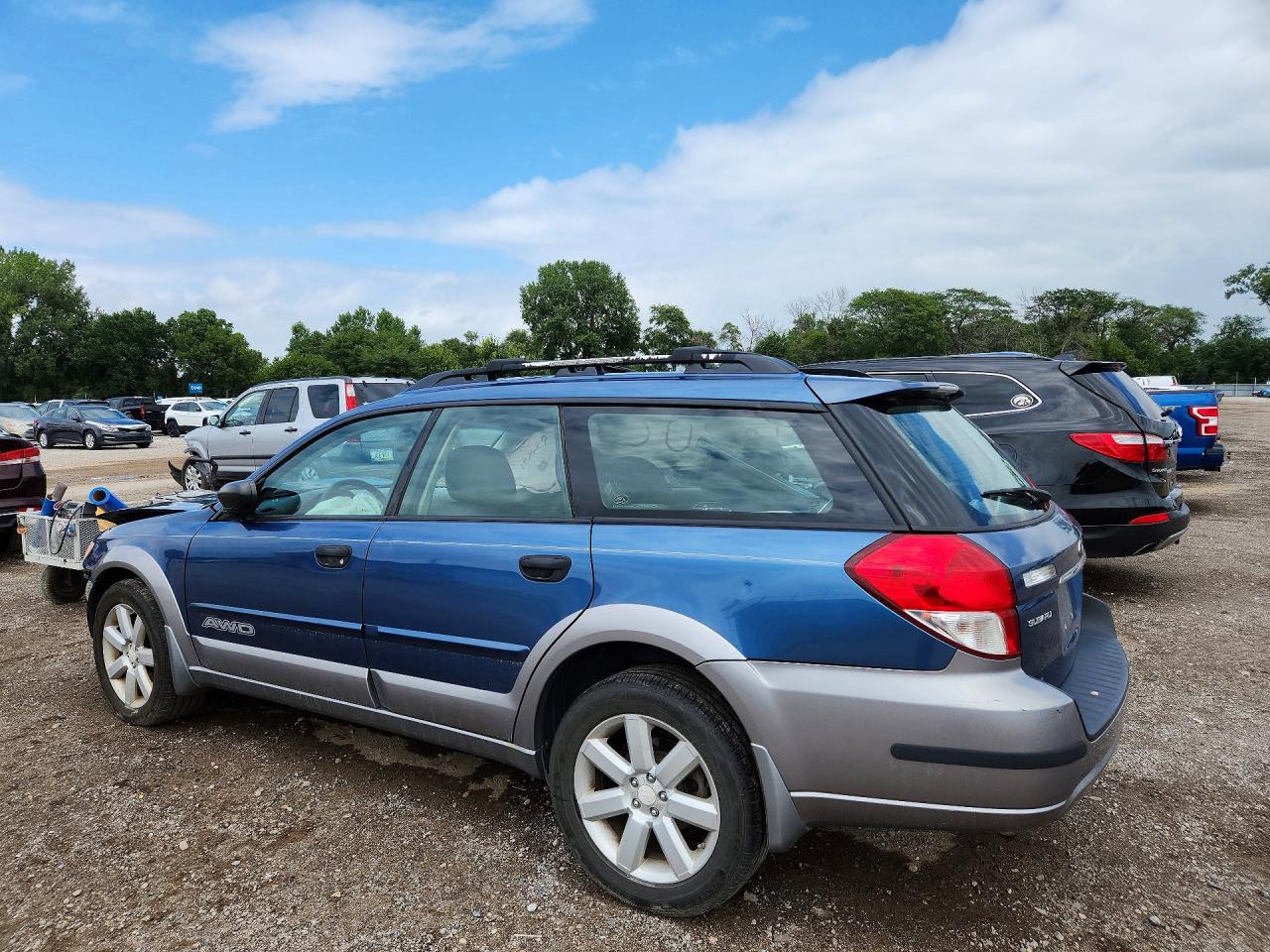 2008 Subaru Outback 2.5i Blue vin: 4S4BP61C687345189