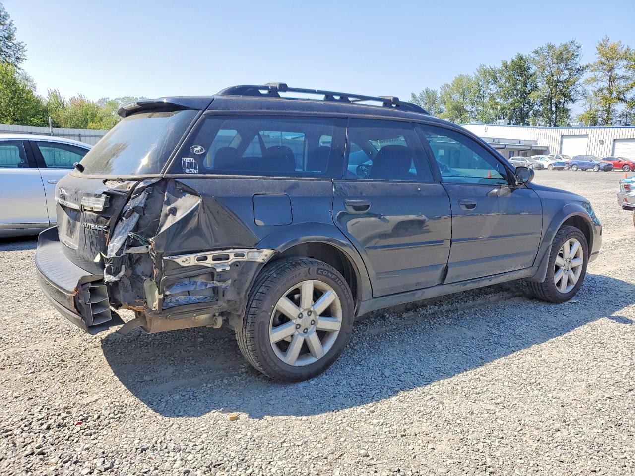 2008 Subaru Outback 2.5i Black vin: 4S4BP61C687357164