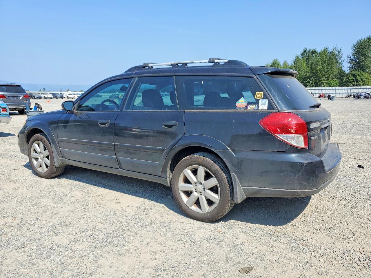 2008 Subaru Outback 2.5i Black vin: 4S4BP61C687357164