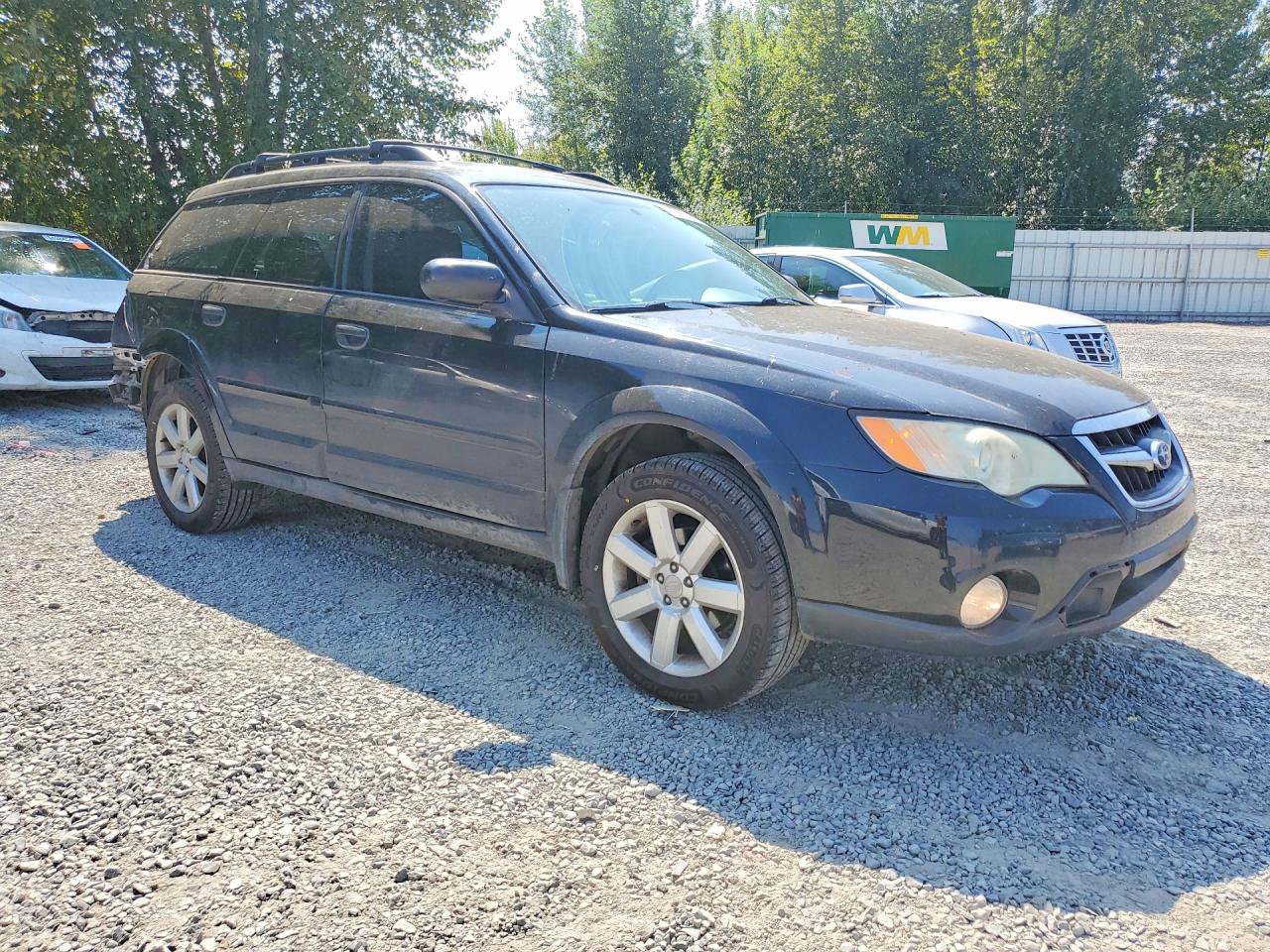 2008 Subaru Outback 2.5i Black vin: 4S4BP61C687357164