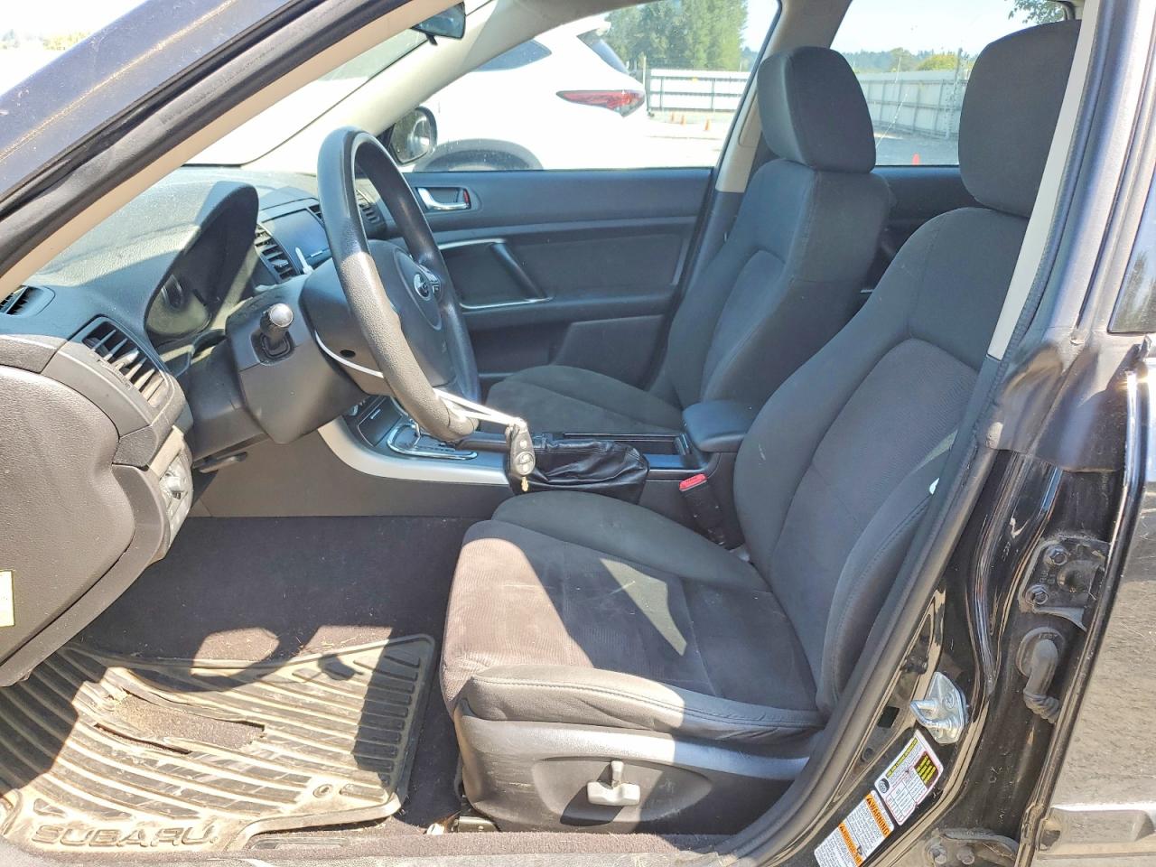 2008 Subaru Outback 2.5i Black vin: 4S4BP61C687357164