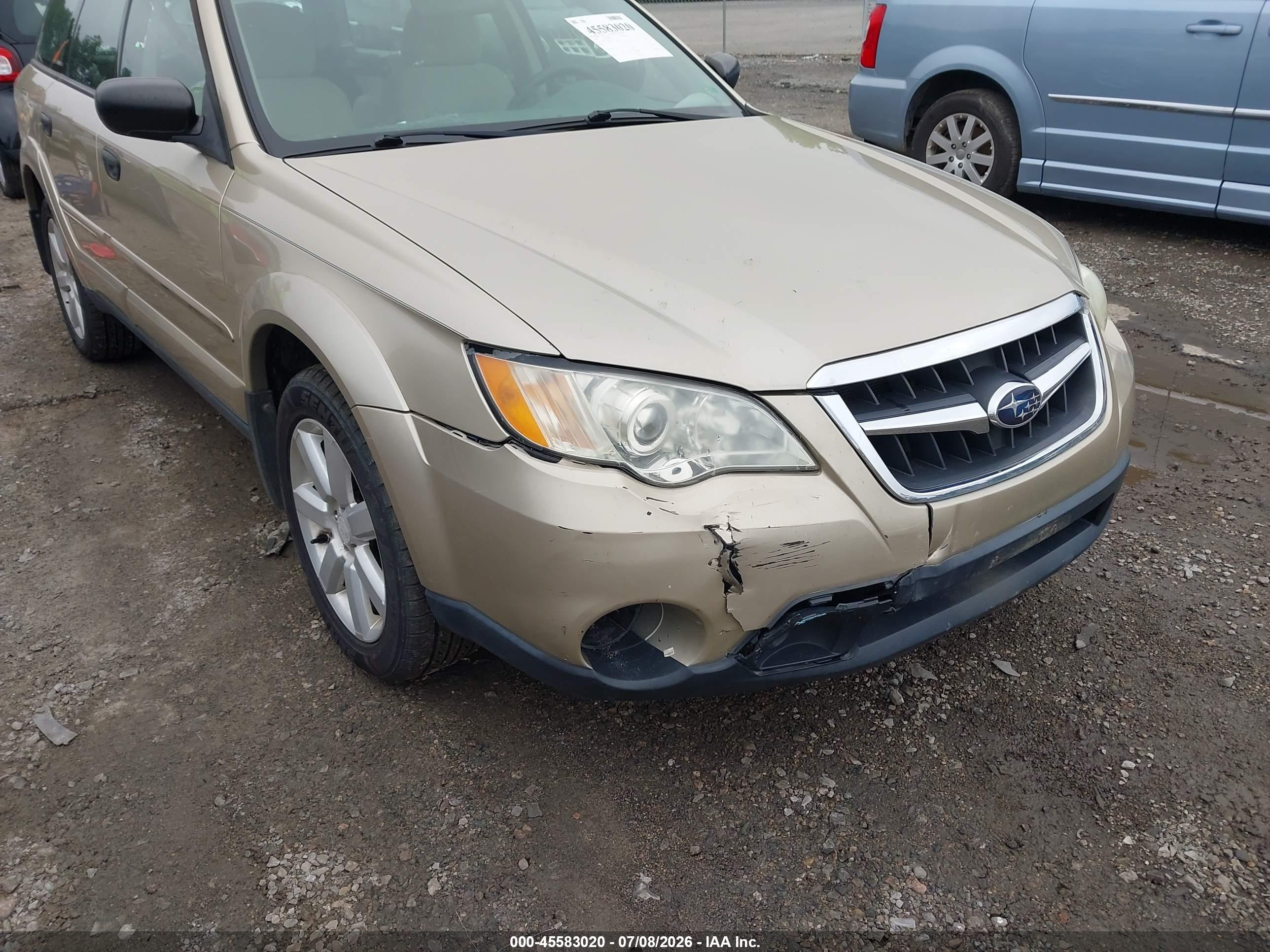 2009 Subaru Outback 2.5i Gold vin: 4S4BP61C697334520