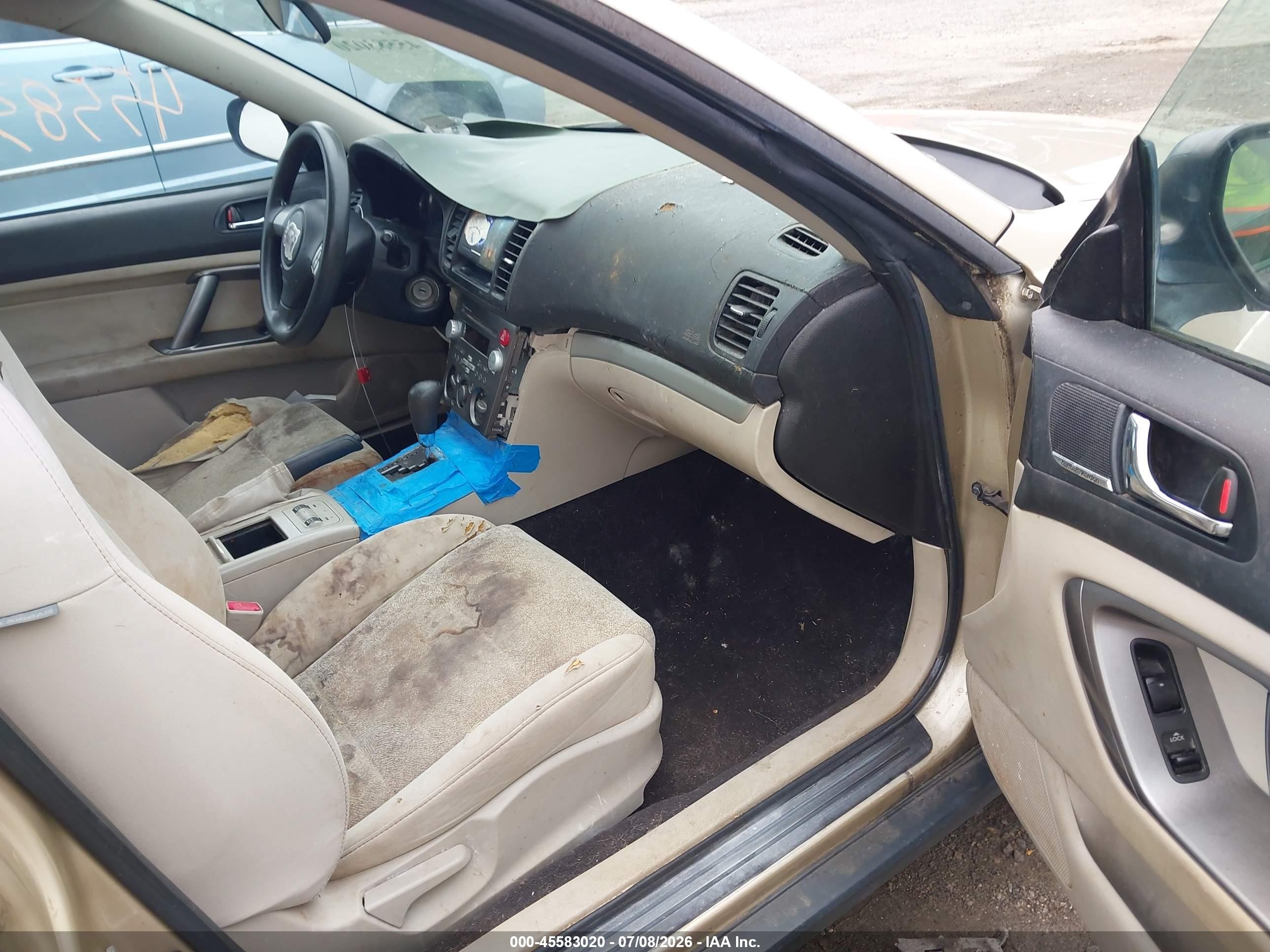 2009 Subaru Outback 2.5i Gold vin: 4S4BP61C697334520