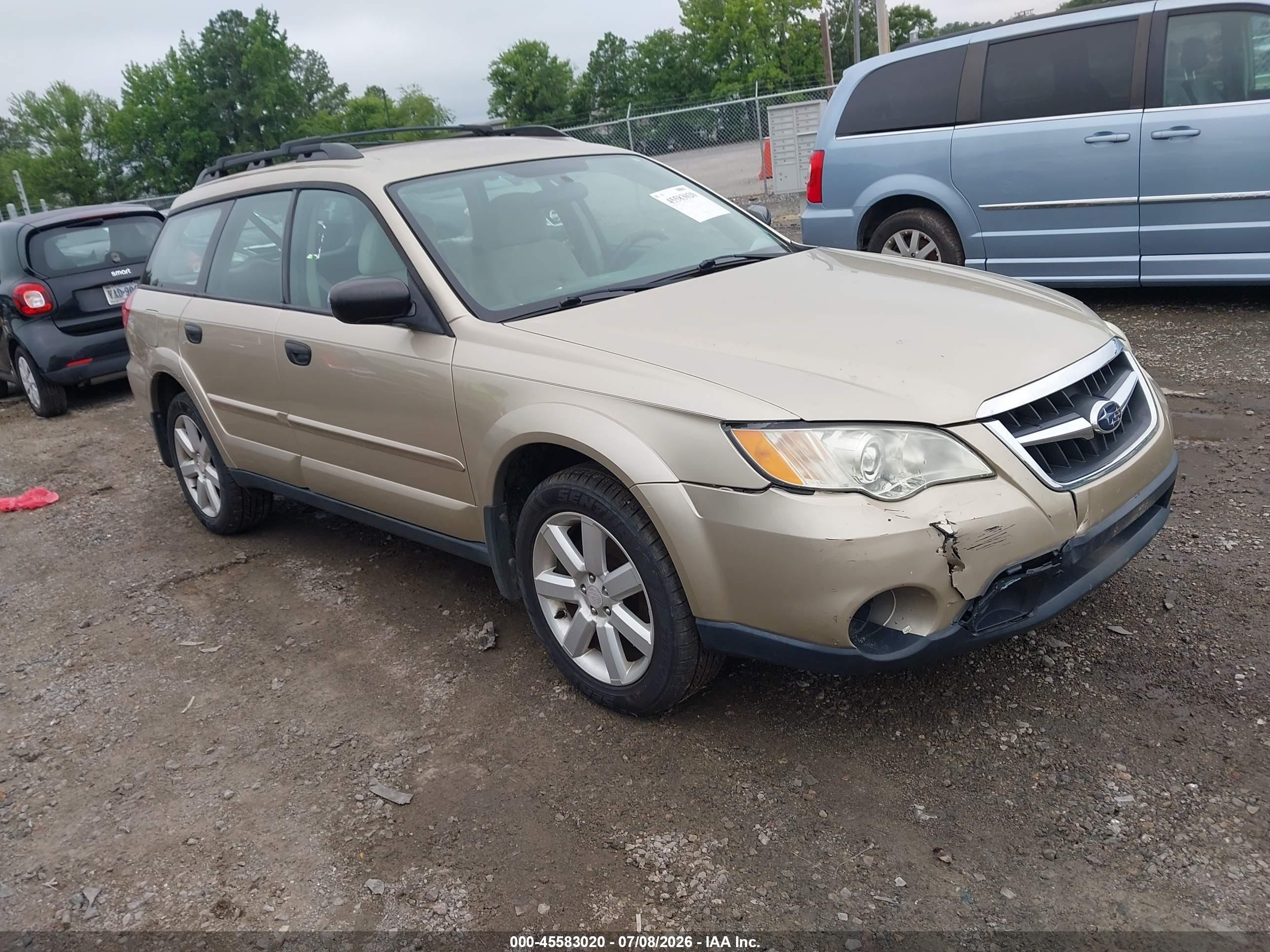 2009 Subaru Outback 2.5i Gold vin: 4S4BP61C697334520