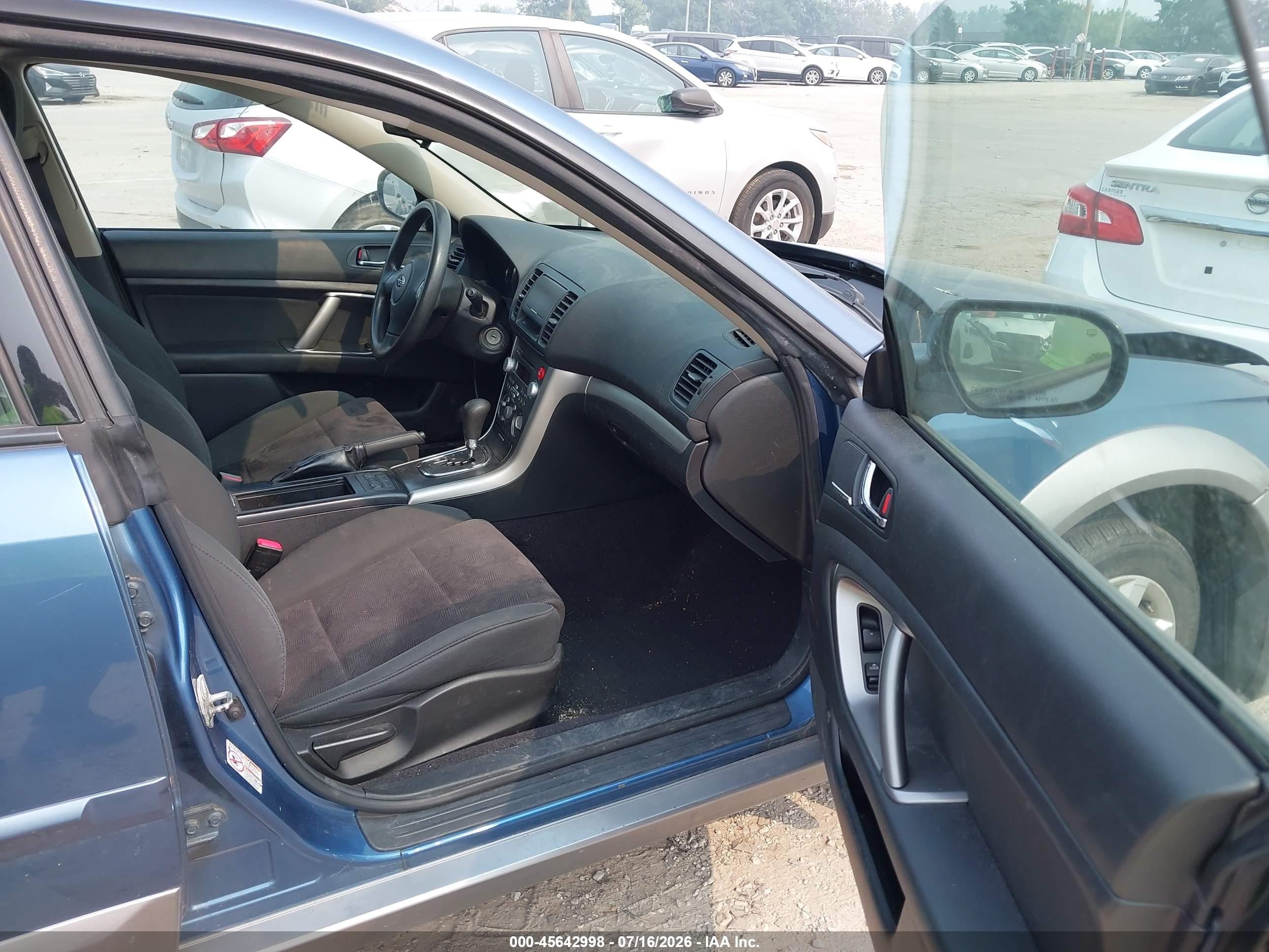 2009 Subaru Outback 2.5i Blue vin: 4S4BP61C697339460