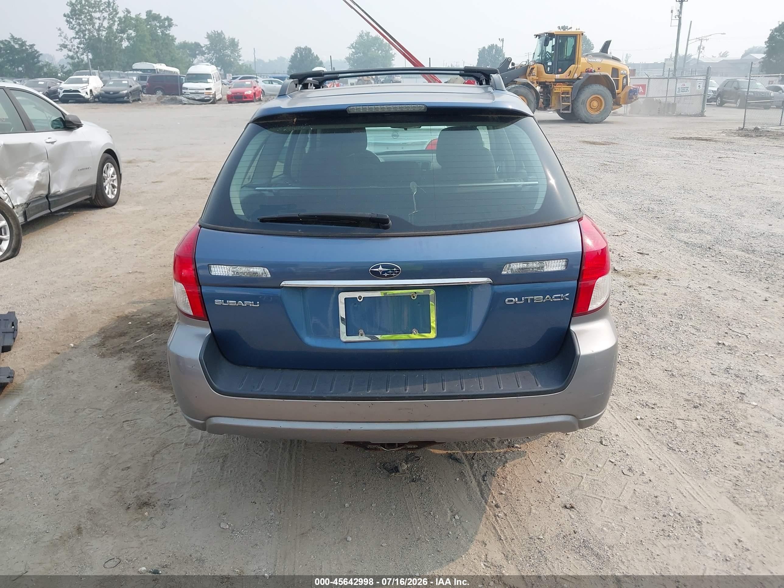 2009 Subaru Outback 2.5i Blue vin: 4S4BP61C697339460