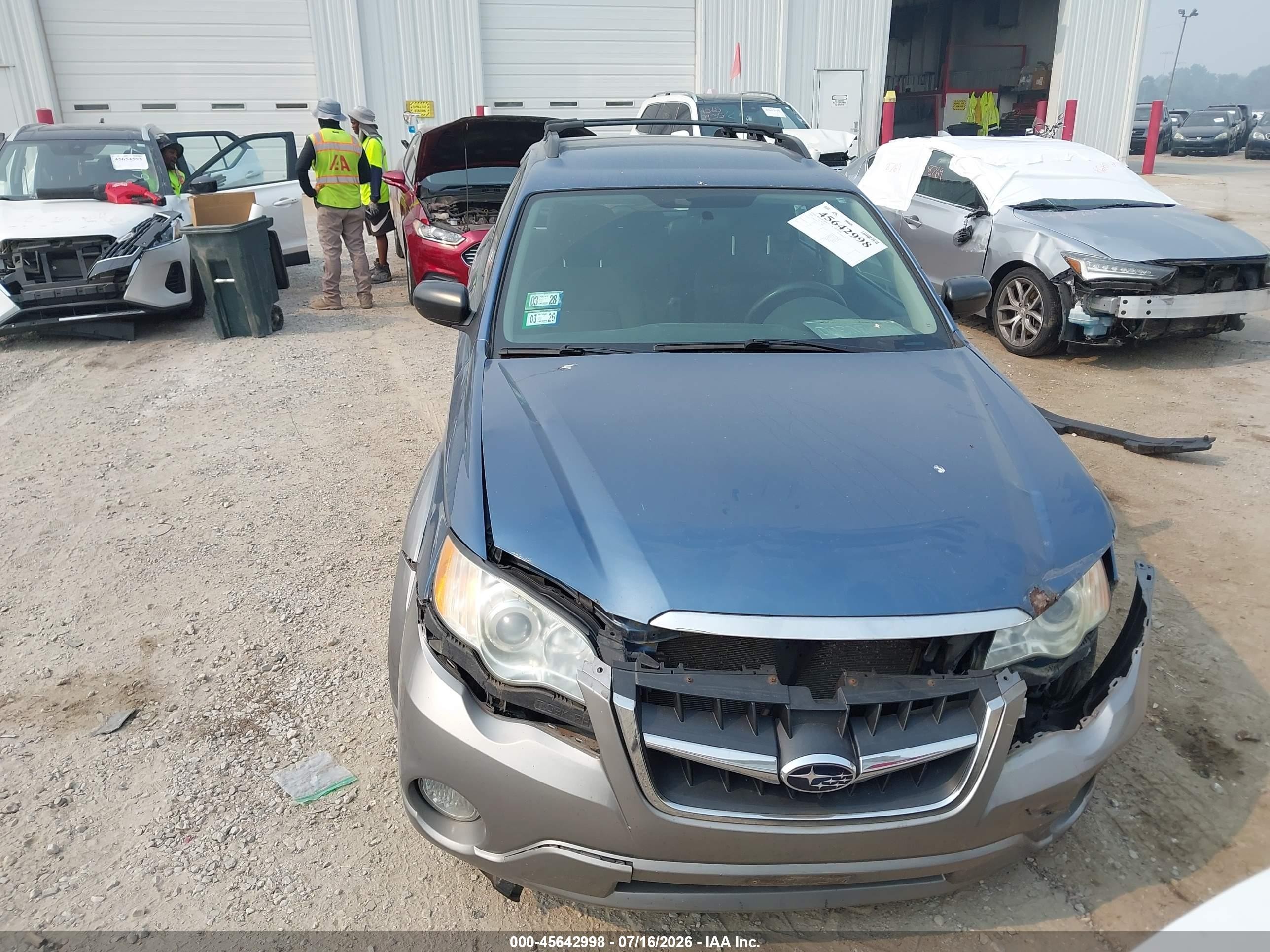 2009 Subaru Outback 2.5i Blue vin: 4S4BP61C697339460
