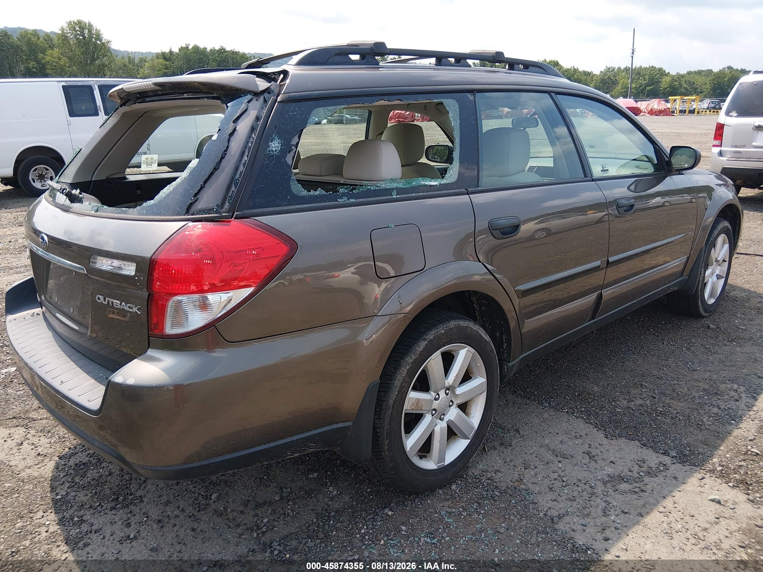 2009 Subaru Outback 2.5i Brown vin: 4S4BP61C697346361