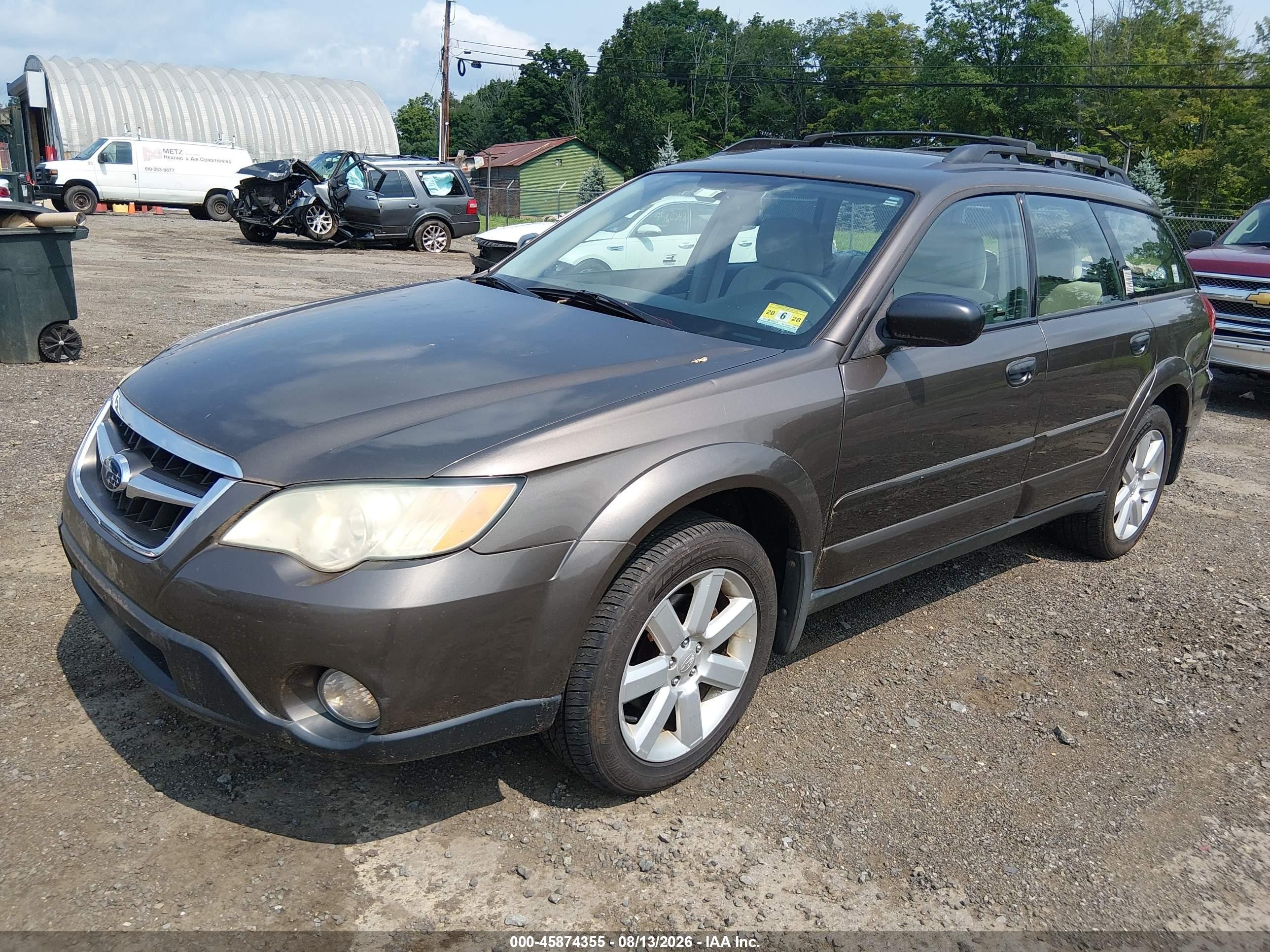 2009 Subaru Outback 2.5i Brown vin: 4S4BP61C697346361