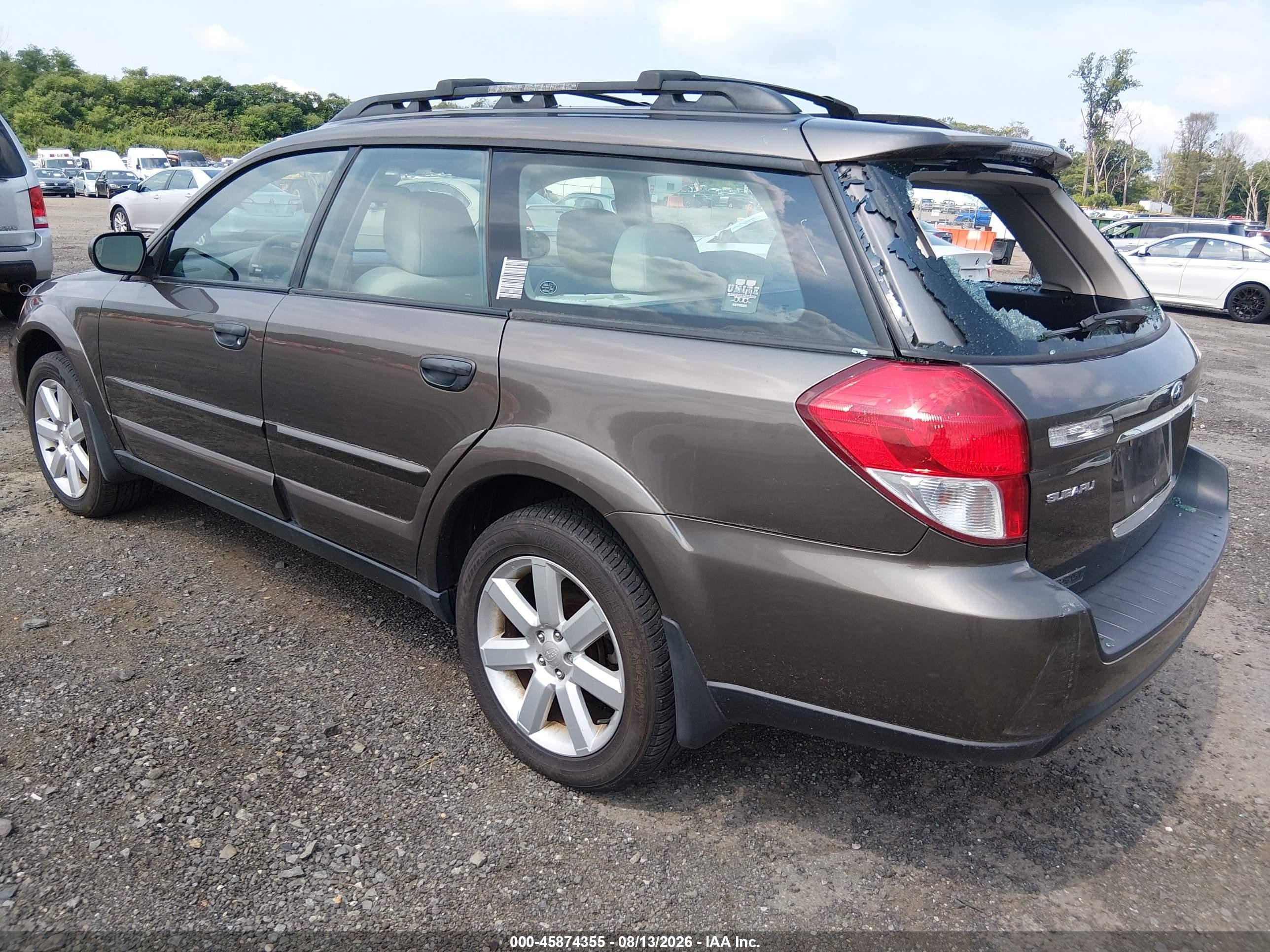 2009 Subaru Outback 2.5i Brown vin: 4S4BP61C697346361