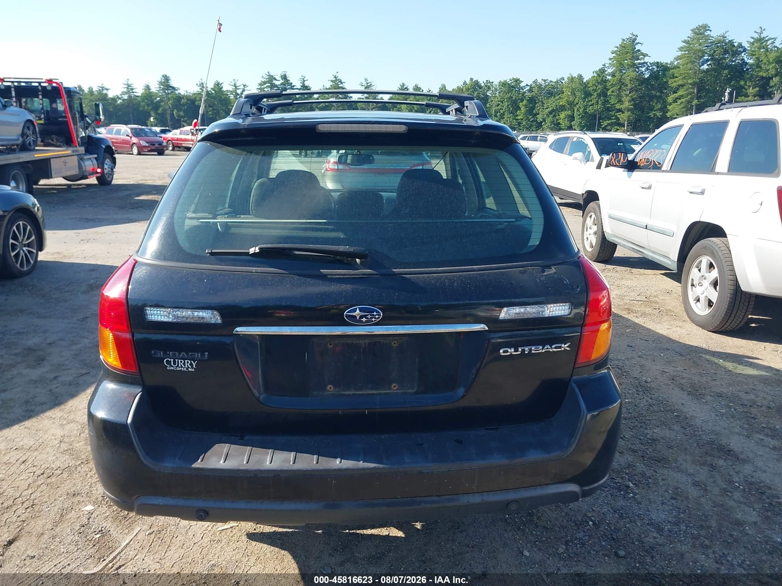 2005 Subaru Outback 2.5i Black vin: 4S4BP61C757334116