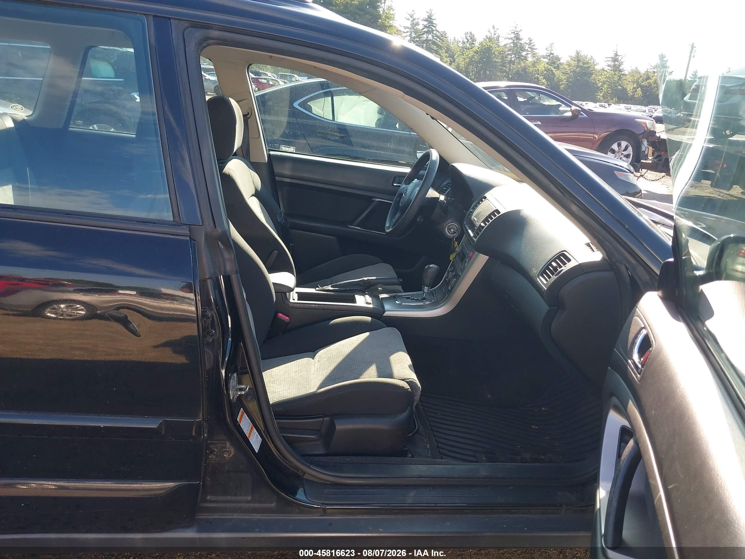2005 Subaru Outback 2.5i Black vin: 4S4BP61C757334116
