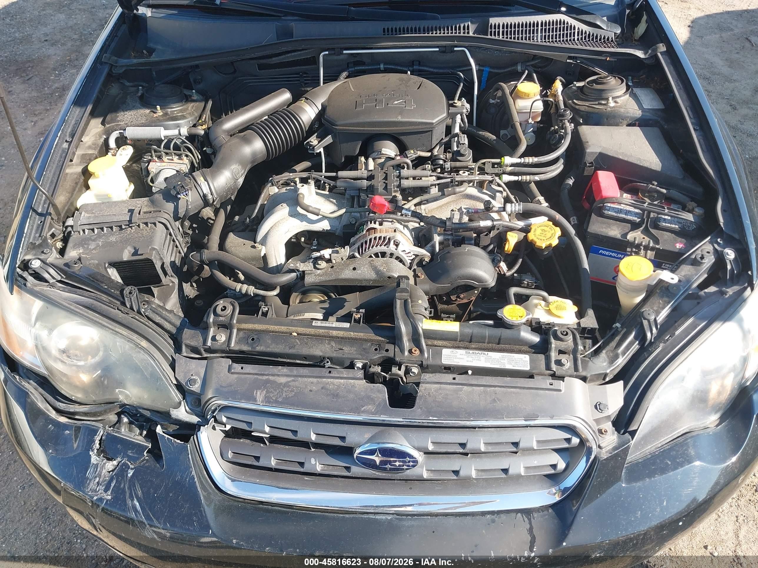2005 Subaru Outback 2.5i Black vin: 4S4BP61C757334116