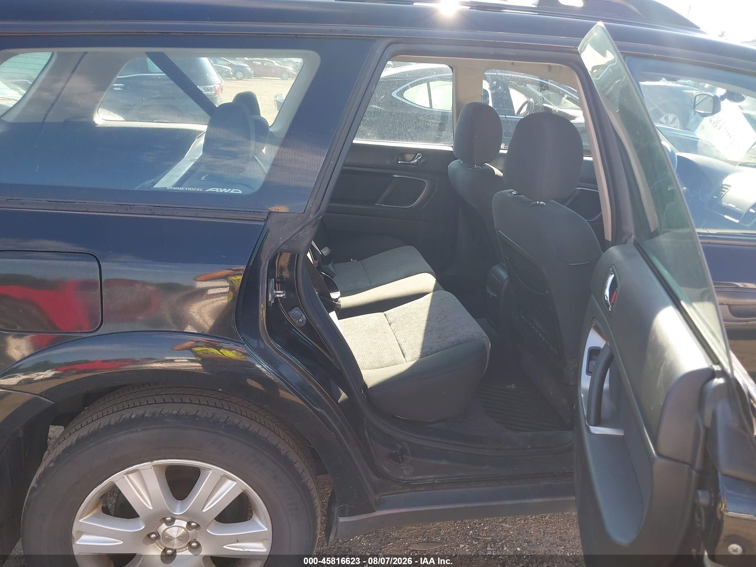 2005 Subaru Outback 2.5i Black vin: 4S4BP61C757334116