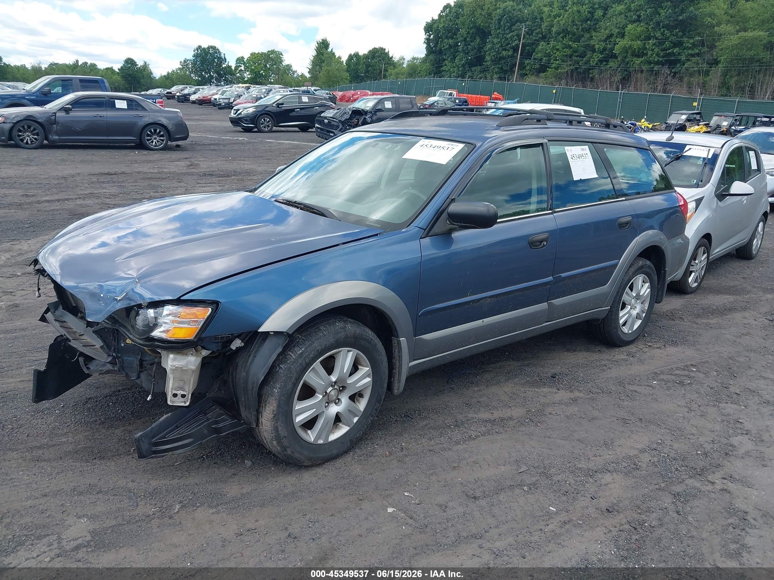 2005 Subaru Outback 2.5i Синий vin: 4S4BP61C757344466