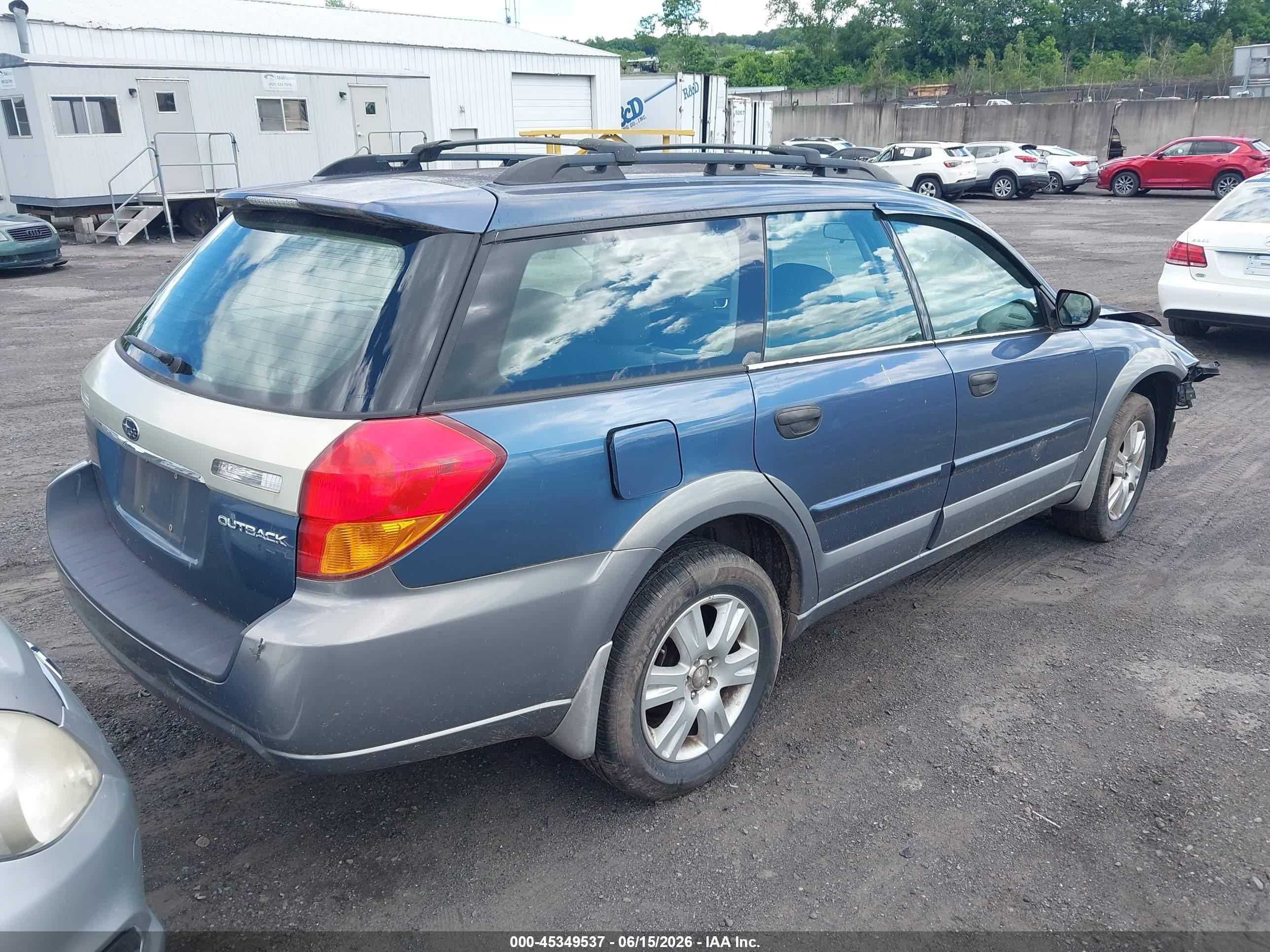 2005 Subaru Outback 2.5i Синий vin: 4S4BP61C757344466