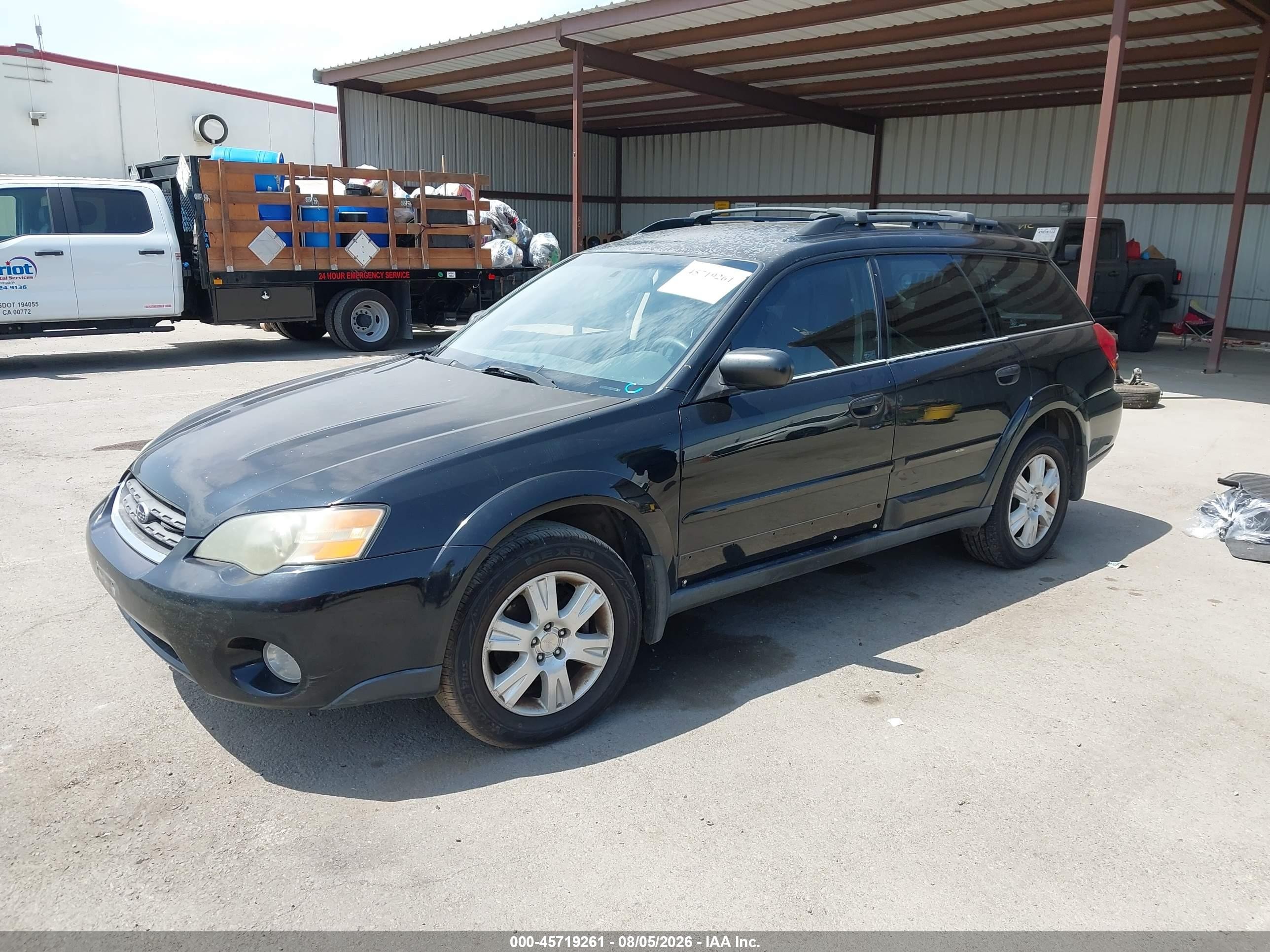 2005 Subaru Outback 2.5i Black vin: 4S4BP61C757352518