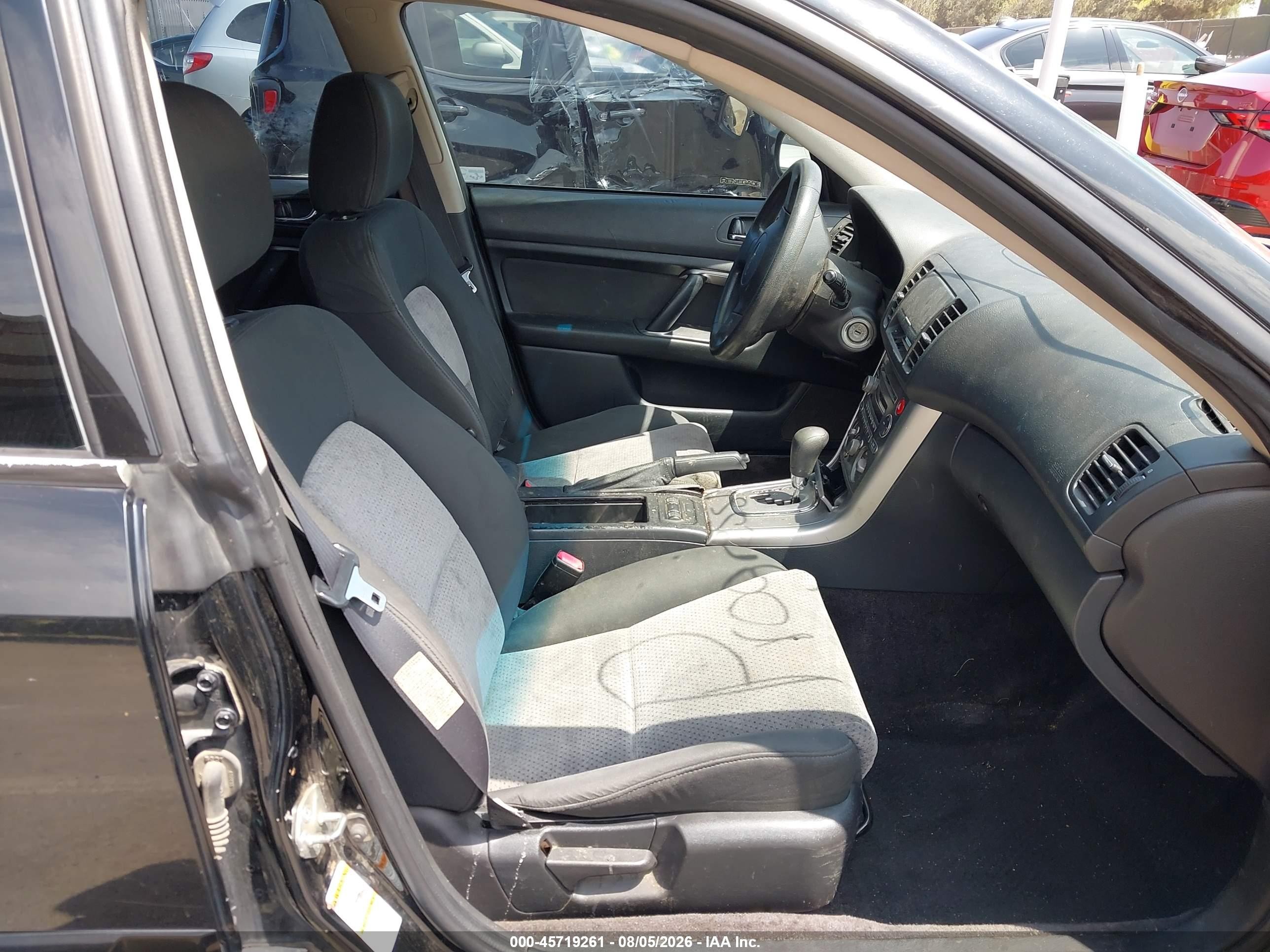 2005 Subaru Outback 2.5i Black vin: 4S4BP61C757352518