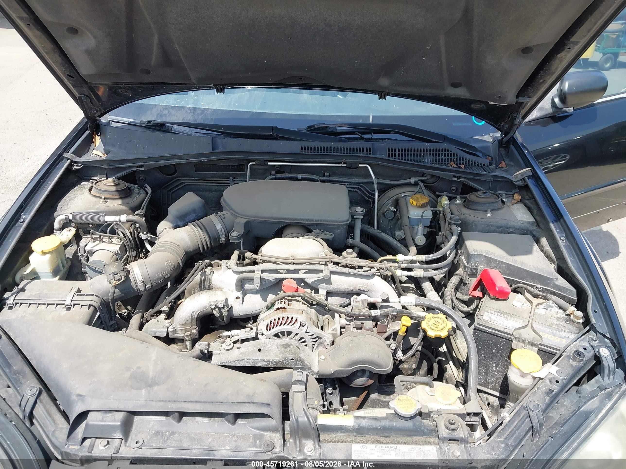 2005 Subaru Outback 2.5i Black vin: 4S4BP61C757352518