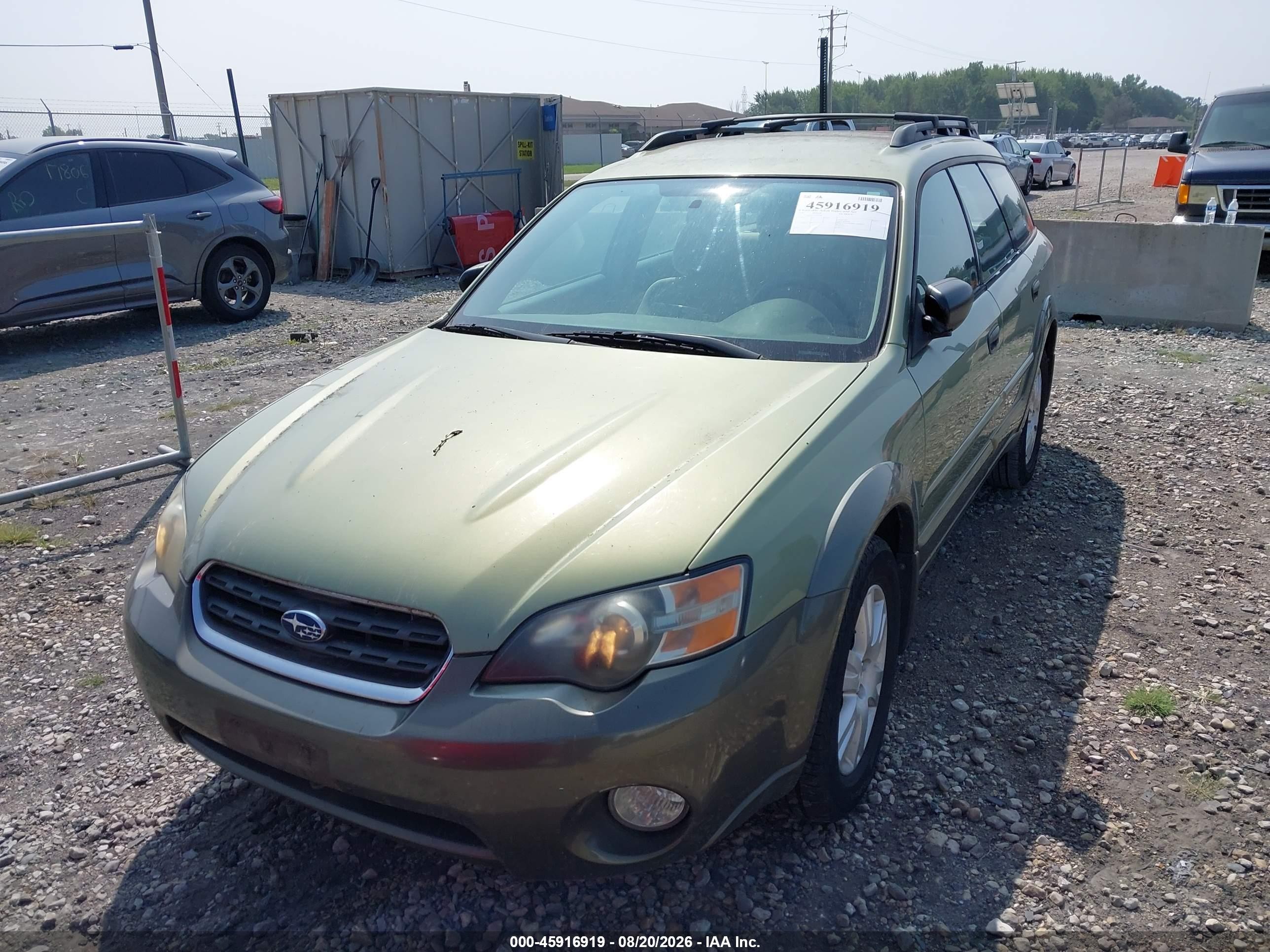 2005 Subaru Outback 2.5i Зеленый vin: 4S4BP61C757370386