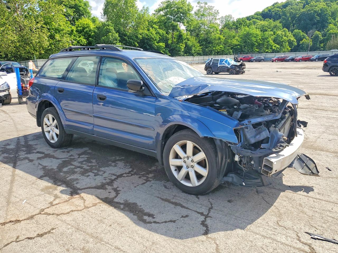 2006 Subaru Legacy Outback 2.5i Blue vin: 4S4BP61C767315194
