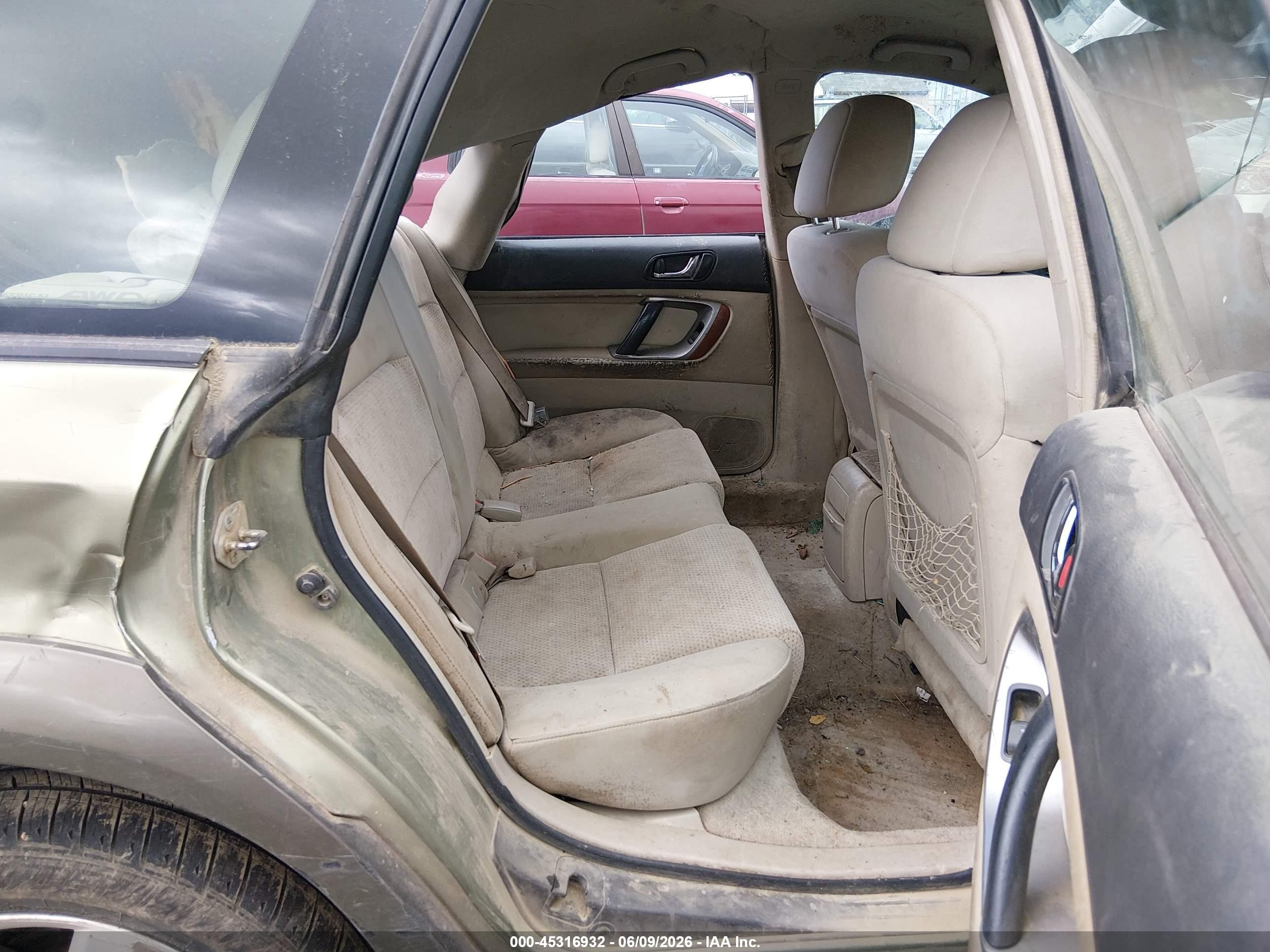 2006 Subaru Outback 2.5i Зеленый vin: 4S4BP61C767347448