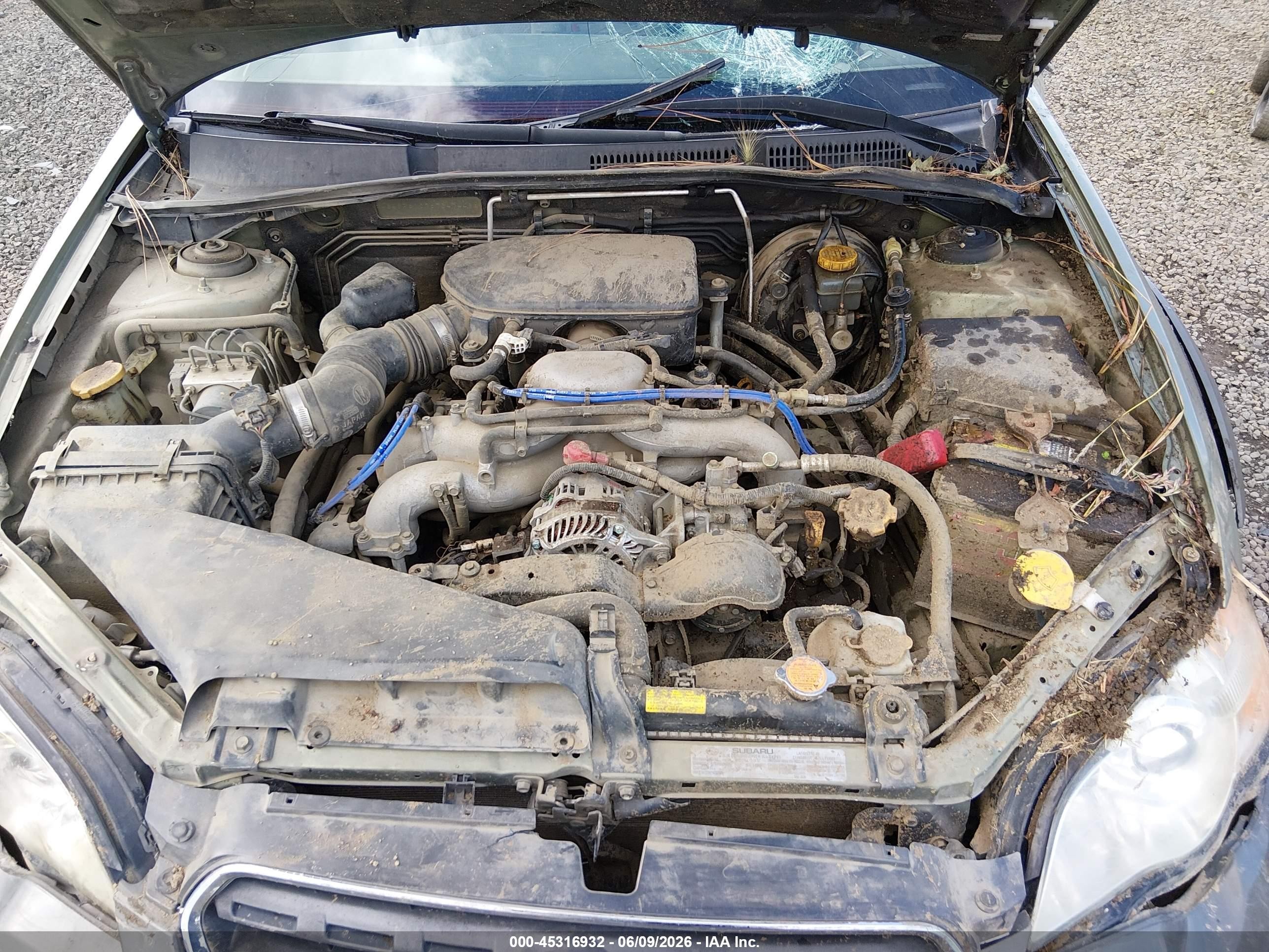 2006 Subaru Outback 2.5i Зеленый vin: 4S4BP61C767347448