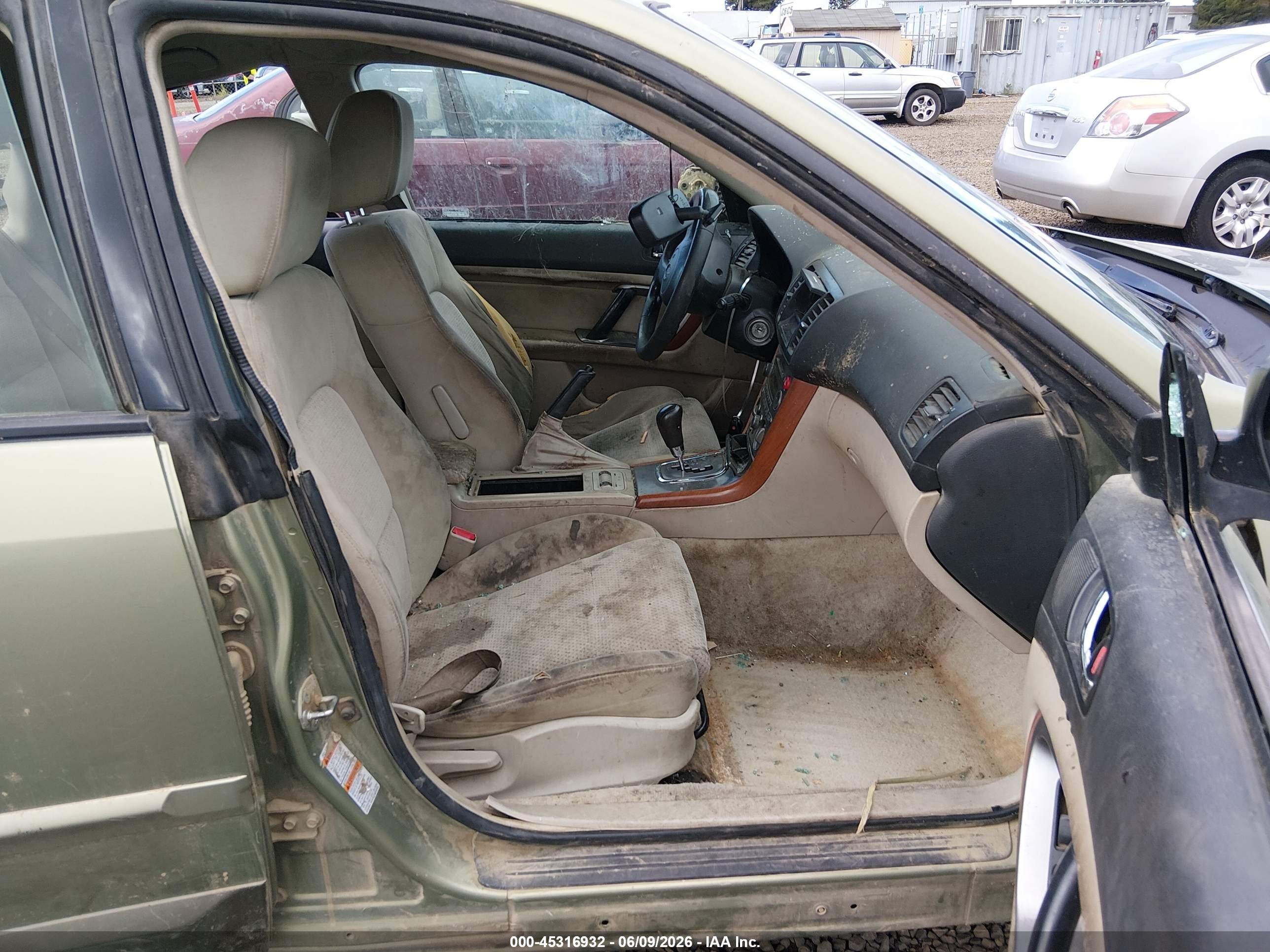 2006 Subaru Outback 2.5i Зеленый vin: 4S4BP61C767347448
