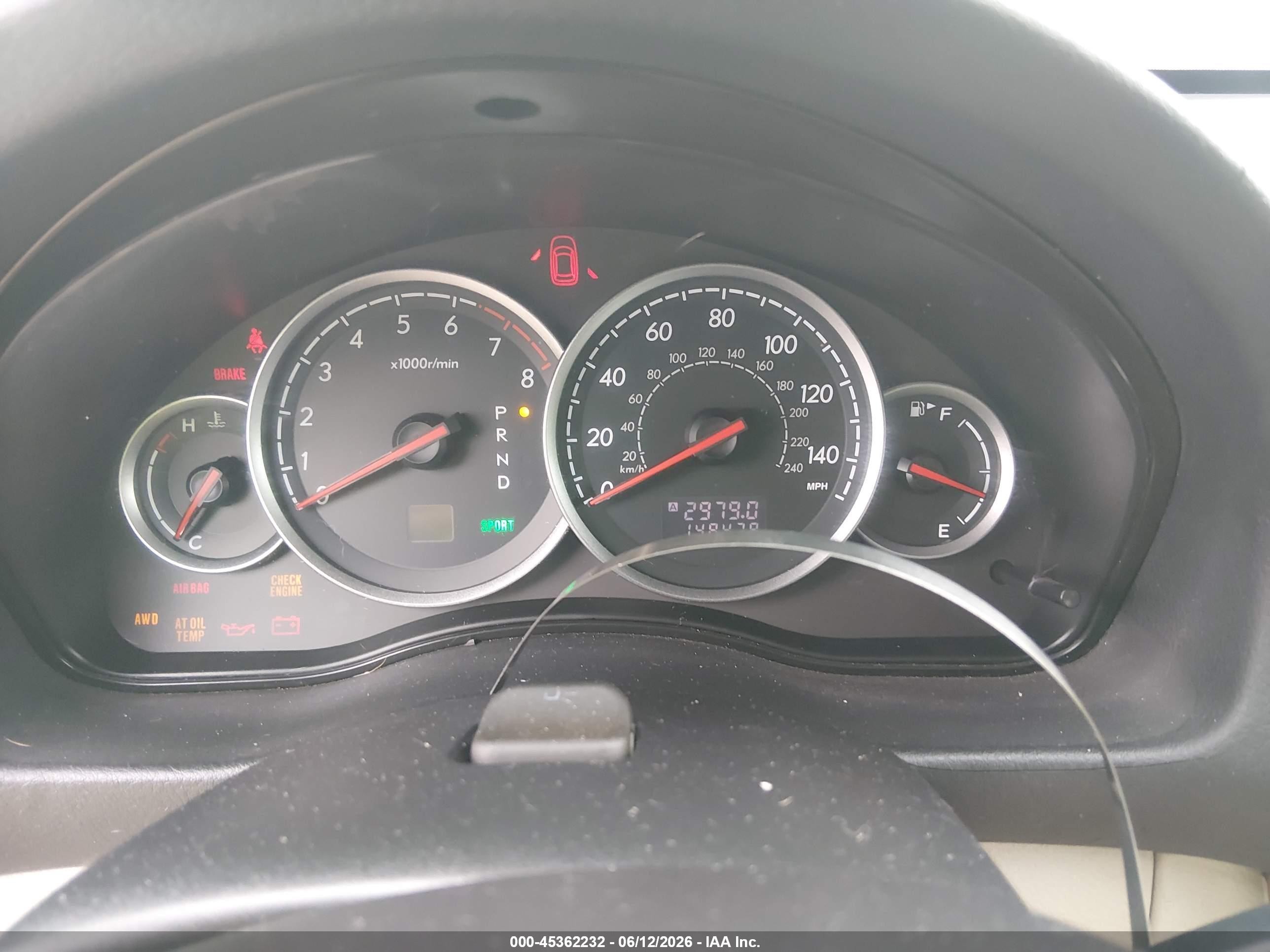 2006 Subaru Outback 2.5i White vin: 4S4BP61C767347692