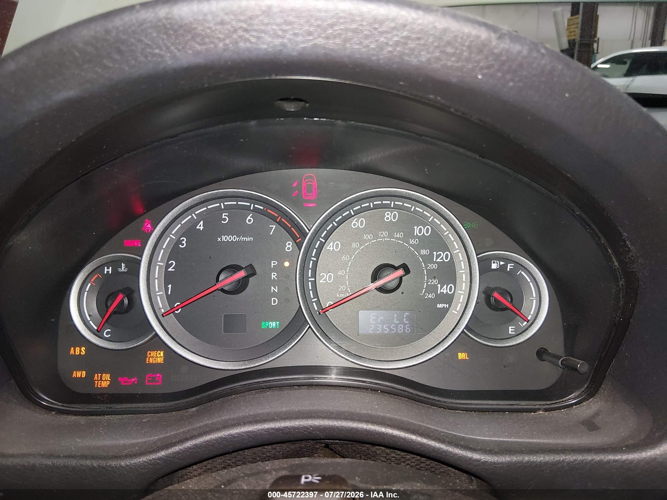 2007 Subaru Outback 2.5i Basic Cream vin: 4S4BP61C777312961