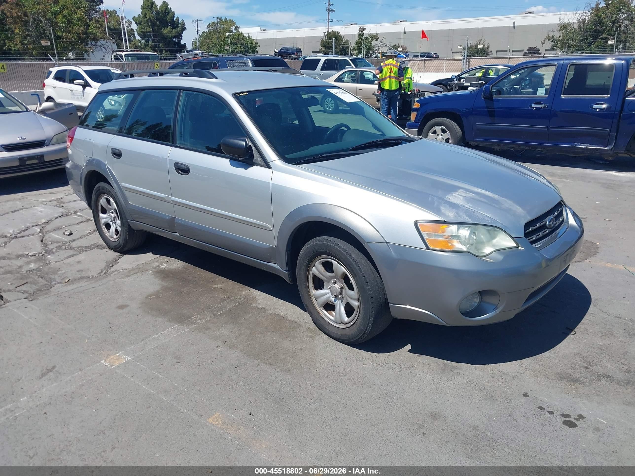 2007 Subaru Outback 2.5i Basic Gray vin: 4S4BP61C777319375