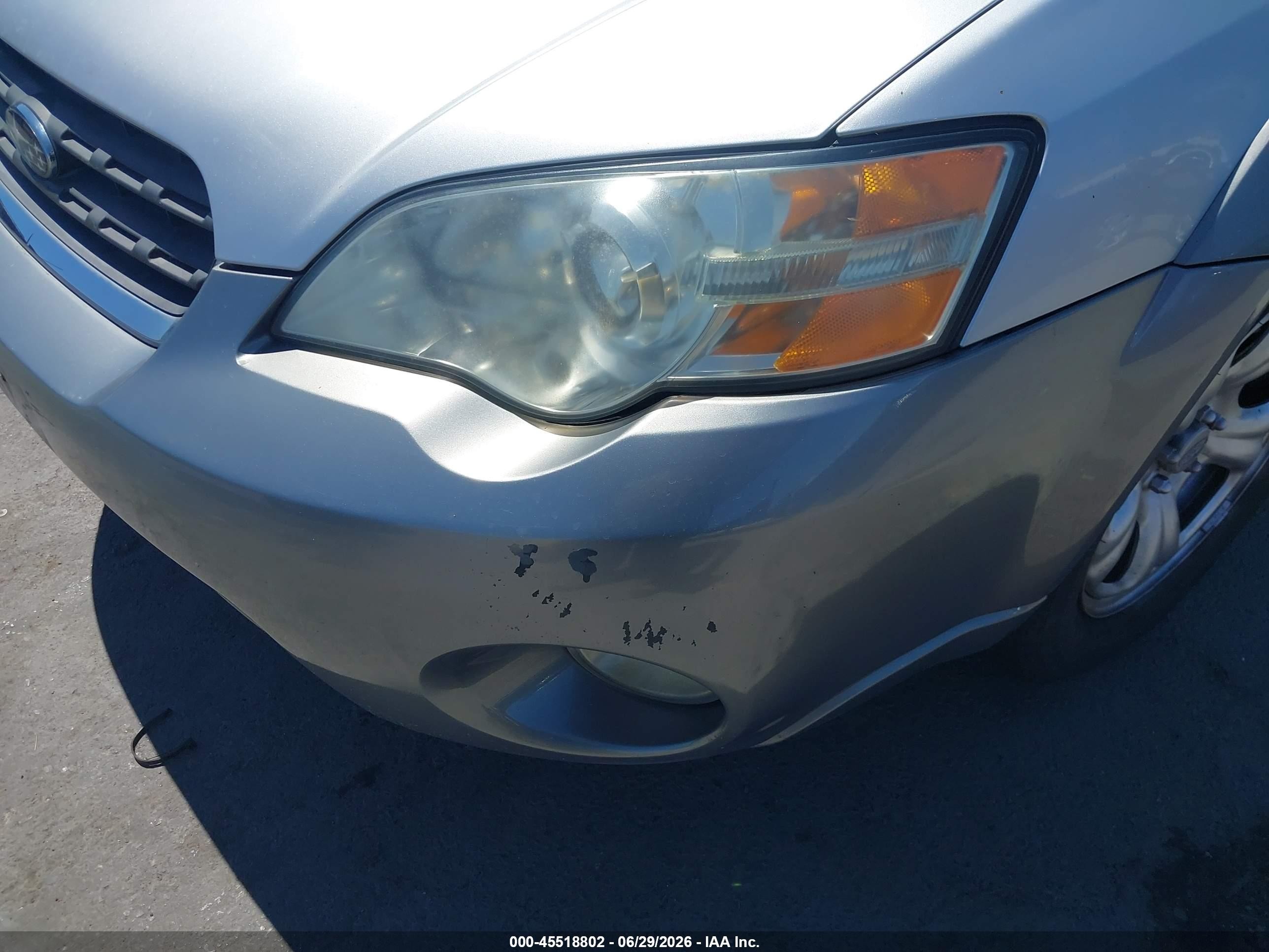 2007 Subaru Outback 2.5i Basic Gray vin: 4S4BP61C777319375