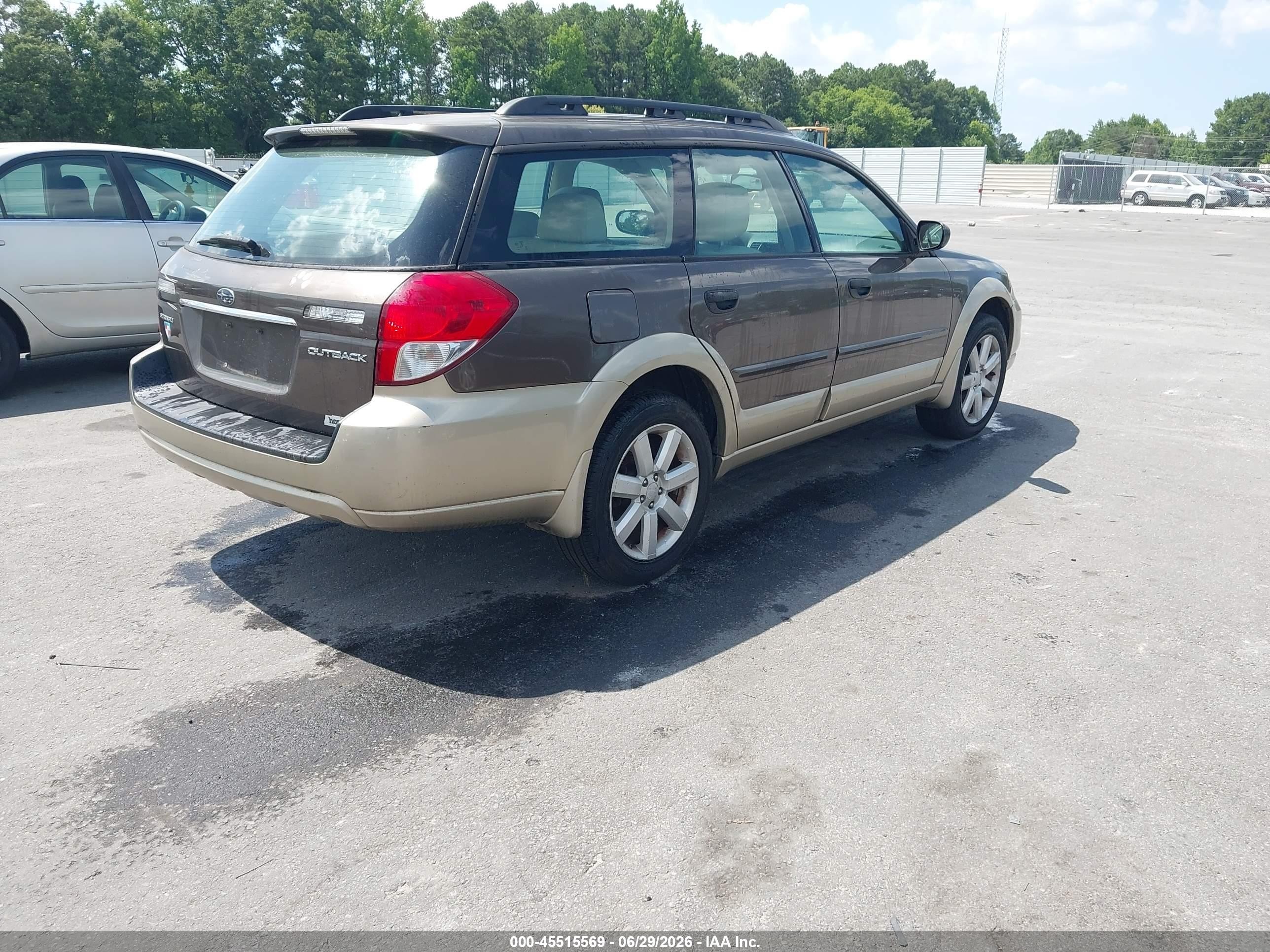 2008 Subaru Outback (natl) I/ll Bean W/nav/ll Bean W/nav/vdc Brown vin: 4S4BP61C787327784