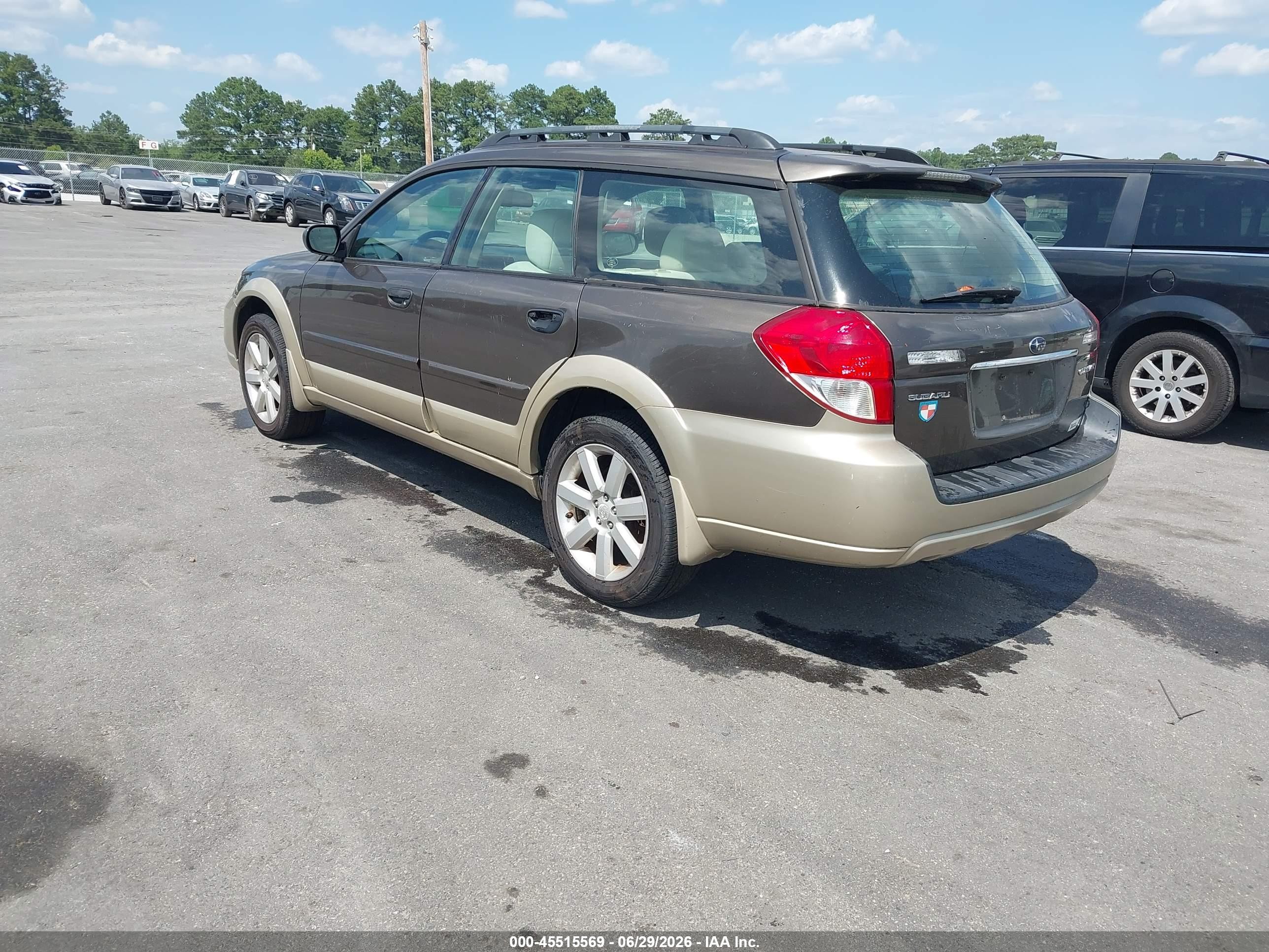 2008 Subaru Outback (natl) I/ll Bean W/nav/ll Bean W/nav/vdc Brown vin: 4S4BP61C787327784