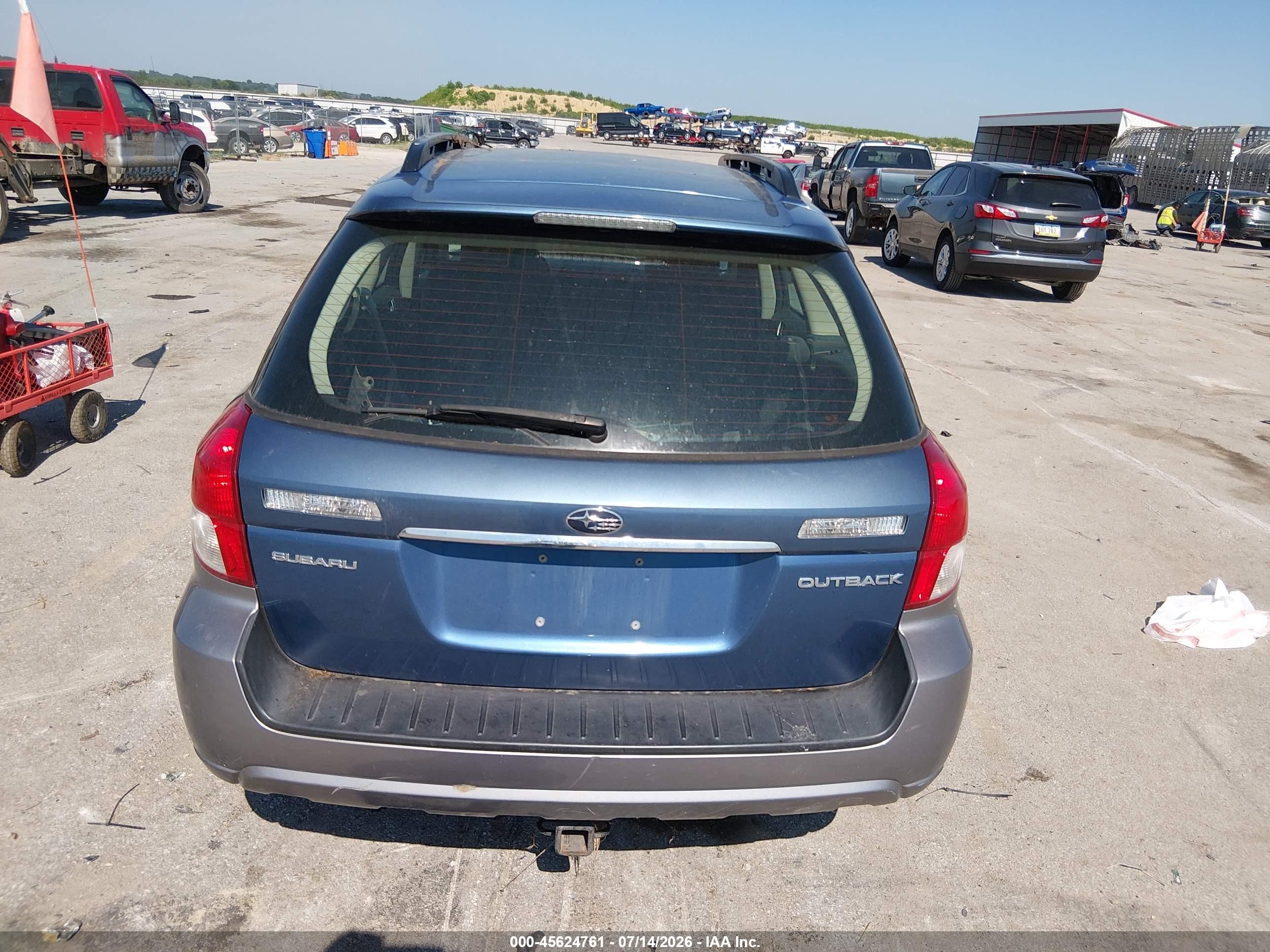 2008 Subaru Outback (natl) I/ll Bean W/nav/ll Bean W/nav/vdc Blue vin: 4S4BP61C787336761