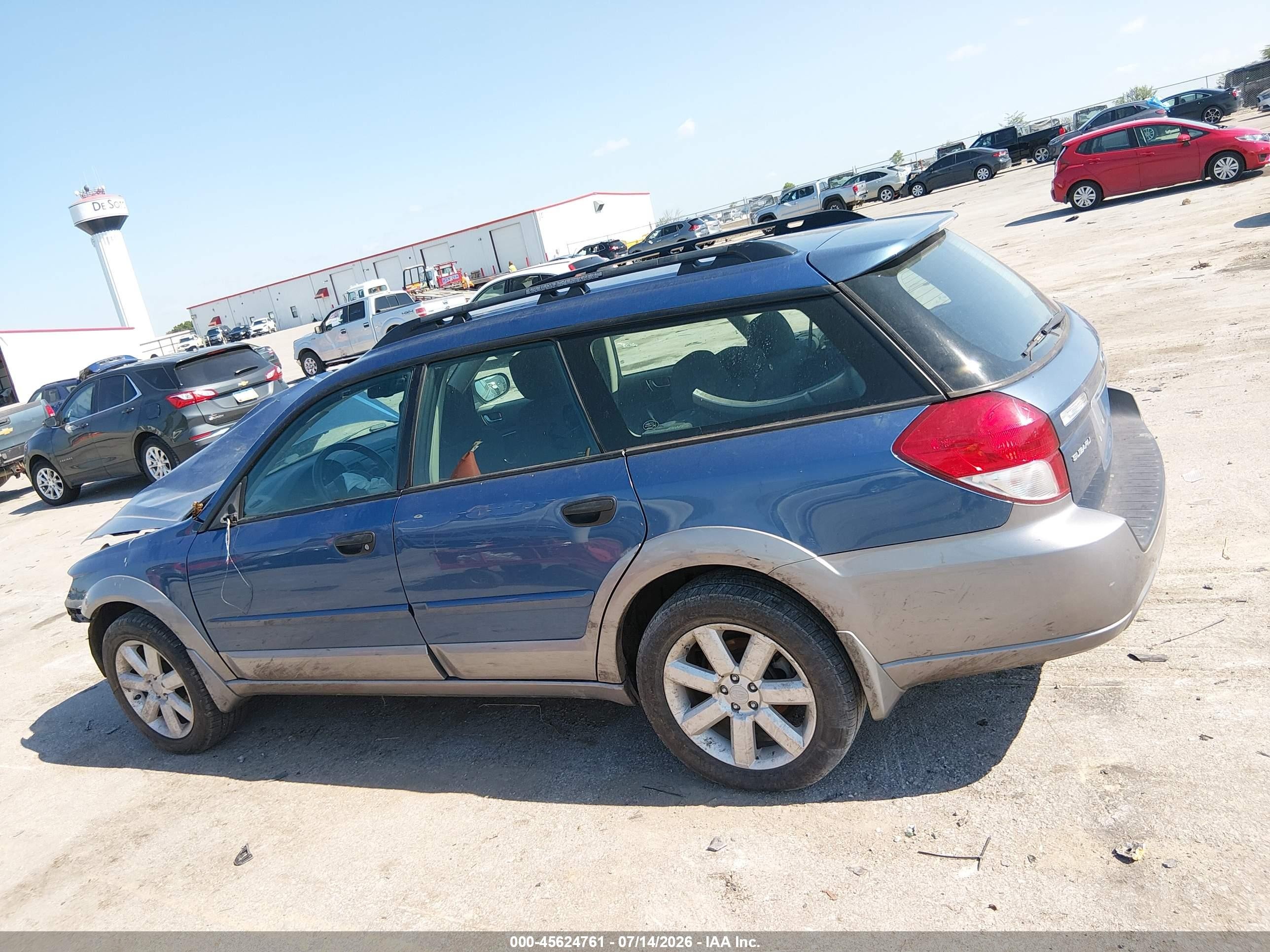 2008 Subaru Outback (natl) I/ll Bean W/nav/ll Bean W/nav/vdc Blue vin: 4S4BP61C787336761