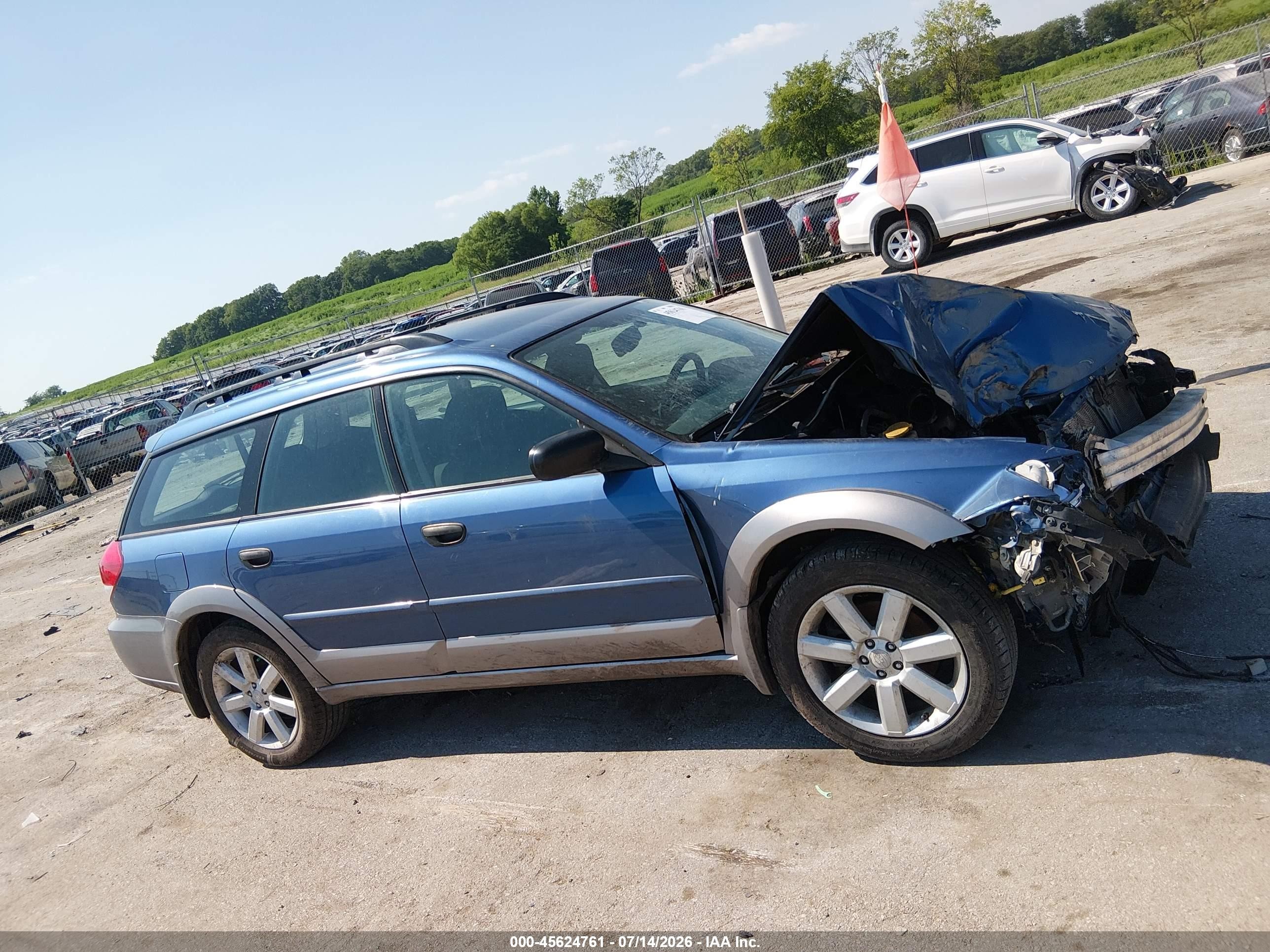 2008 Subaru Outback (natl) I/ll Bean W/nav/ll Bean W/nav/vdc Blue vin: 4S4BP61C787336761