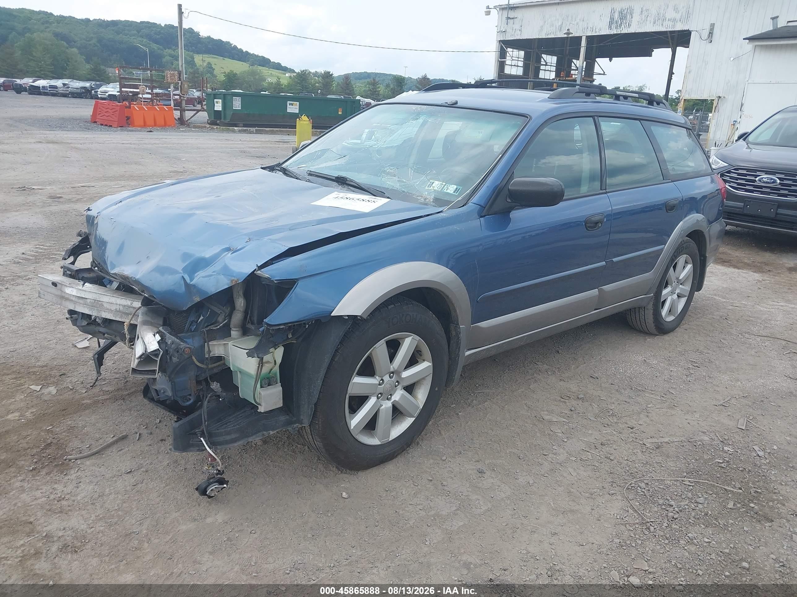2008 Subaru Outback 2.5i/2.5i L.l. Bean Edition Blue vin: 4S4BP61C787363944