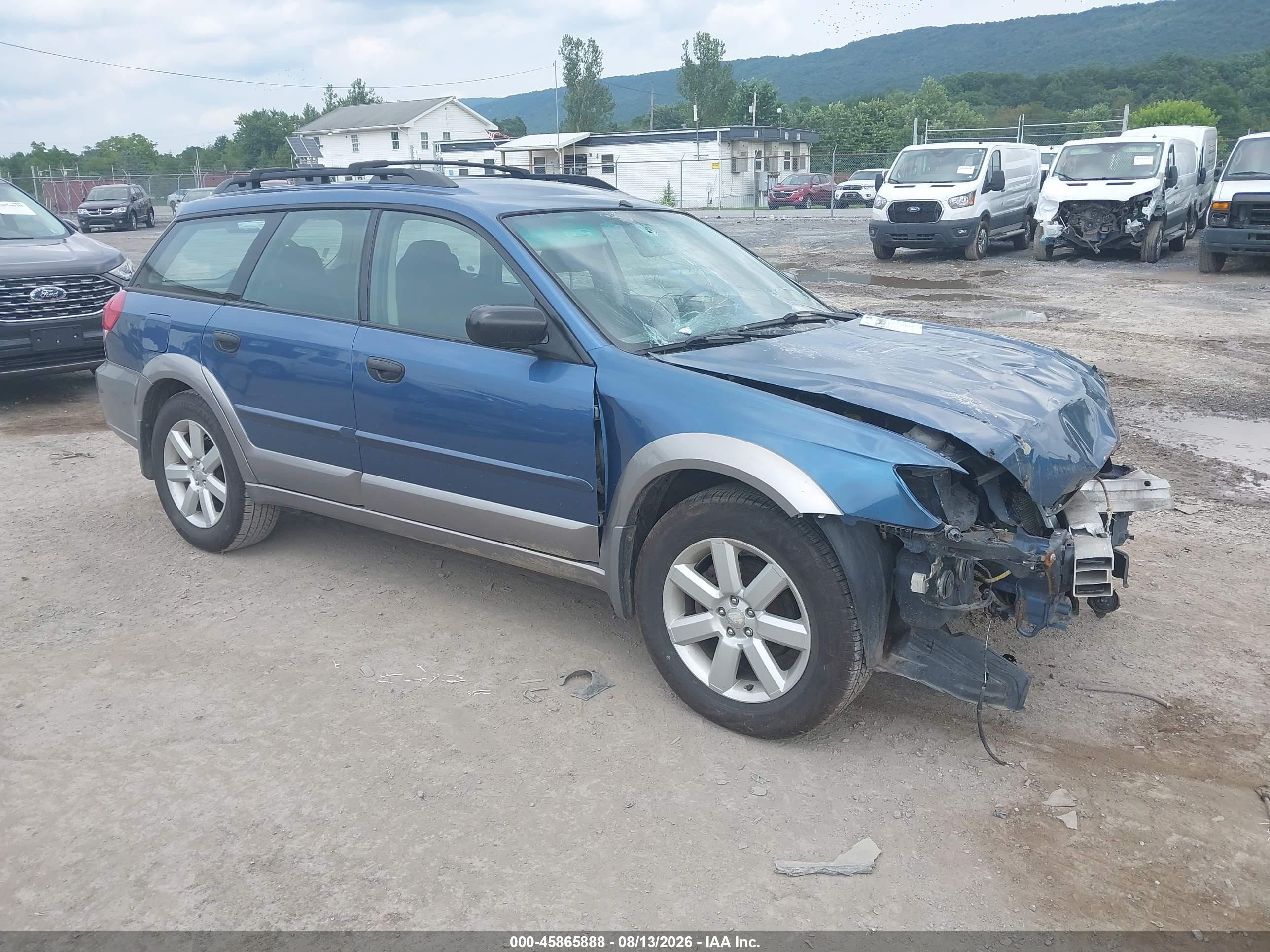 2008 Subaru Outback 2.5i/2.5i L.l. Bean Edition Blue vin: 4S4BP61C787363944