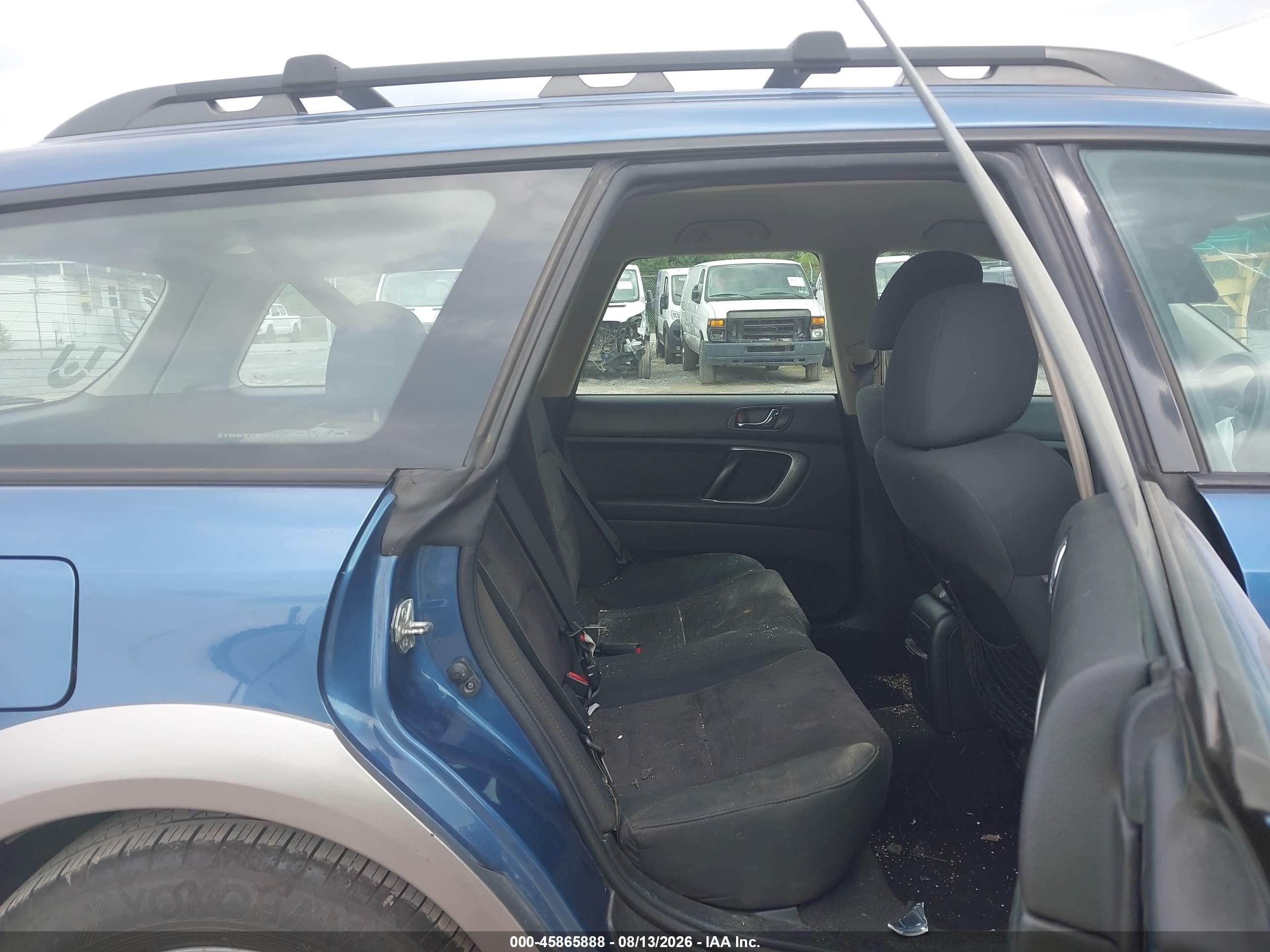 2008 Subaru Outback 2.5i/2.5i L.l. Bean Edition Blue vin: 4S4BP61C787363944