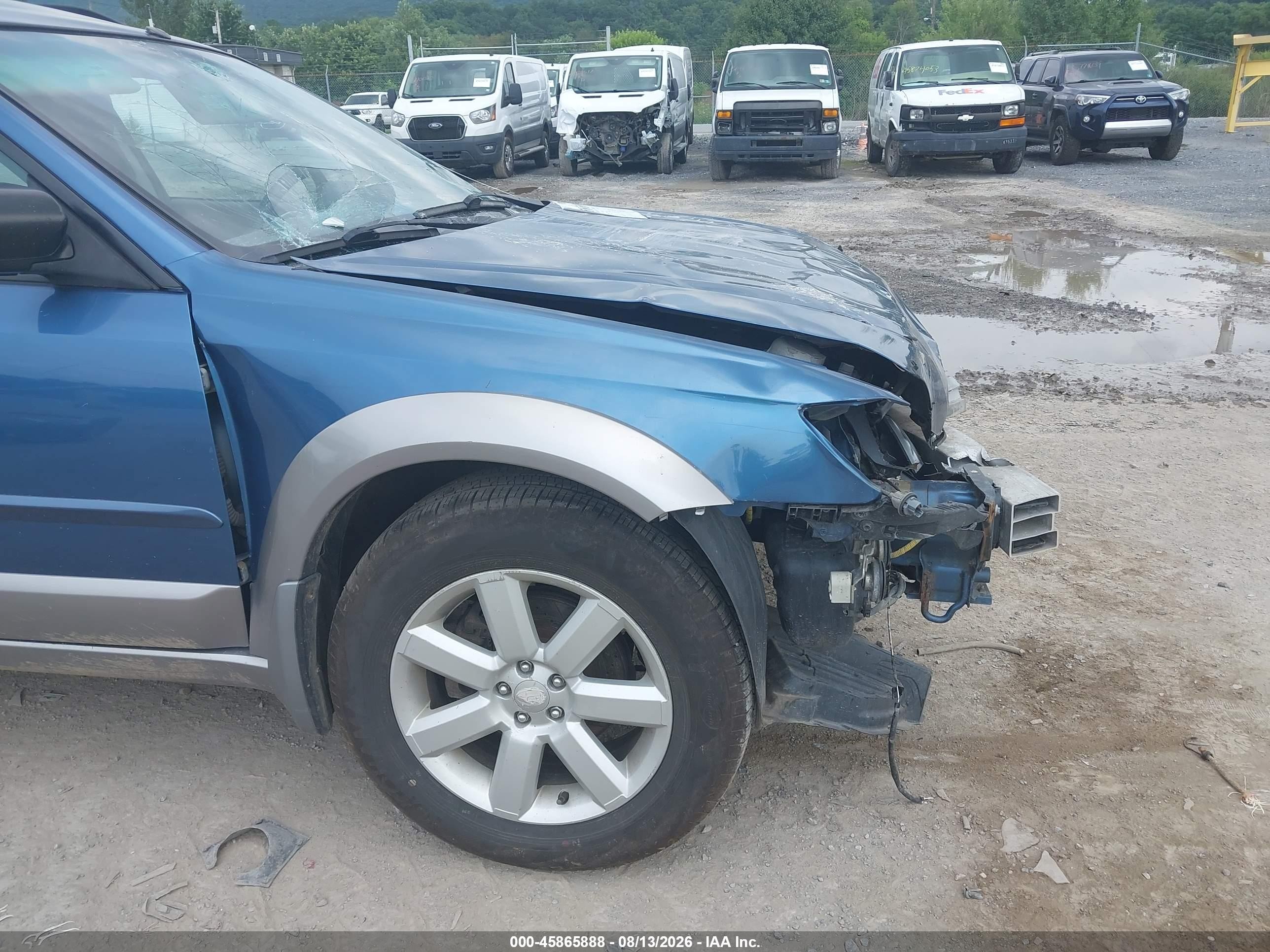 2008 Subaru Outback 2.5i/2.5i L.l. Bean Edition Blue vin: 4S4BP61C787363944