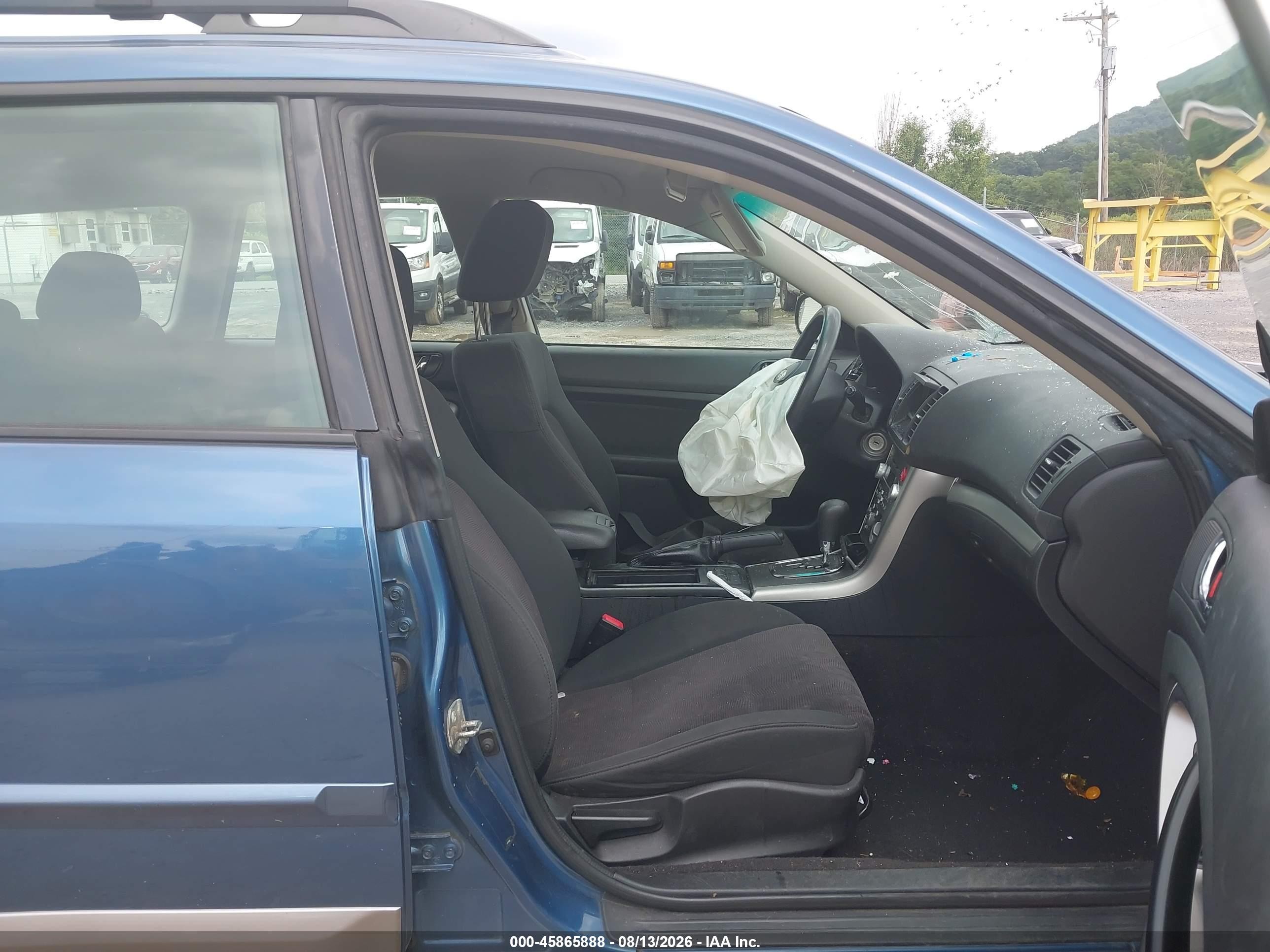 2008 Subaru Outback 2.5i/2.5i L.l. Bean Edition Blue vin: 4S4BP61C787363944