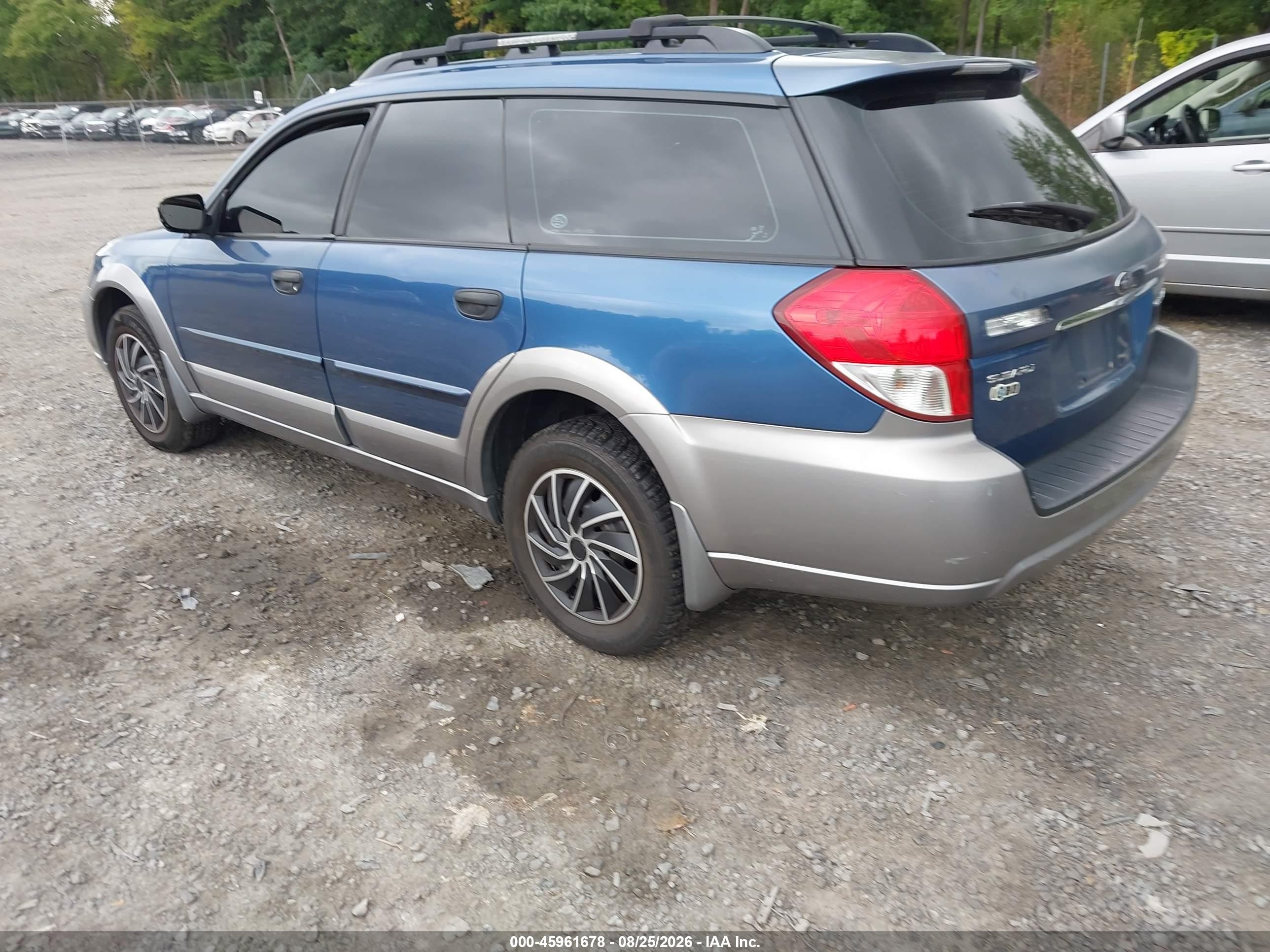 2008 Subaru Outback 2.5i/2.5i L.l. Bean Edition Blue vin: 4S4BP61C787365743