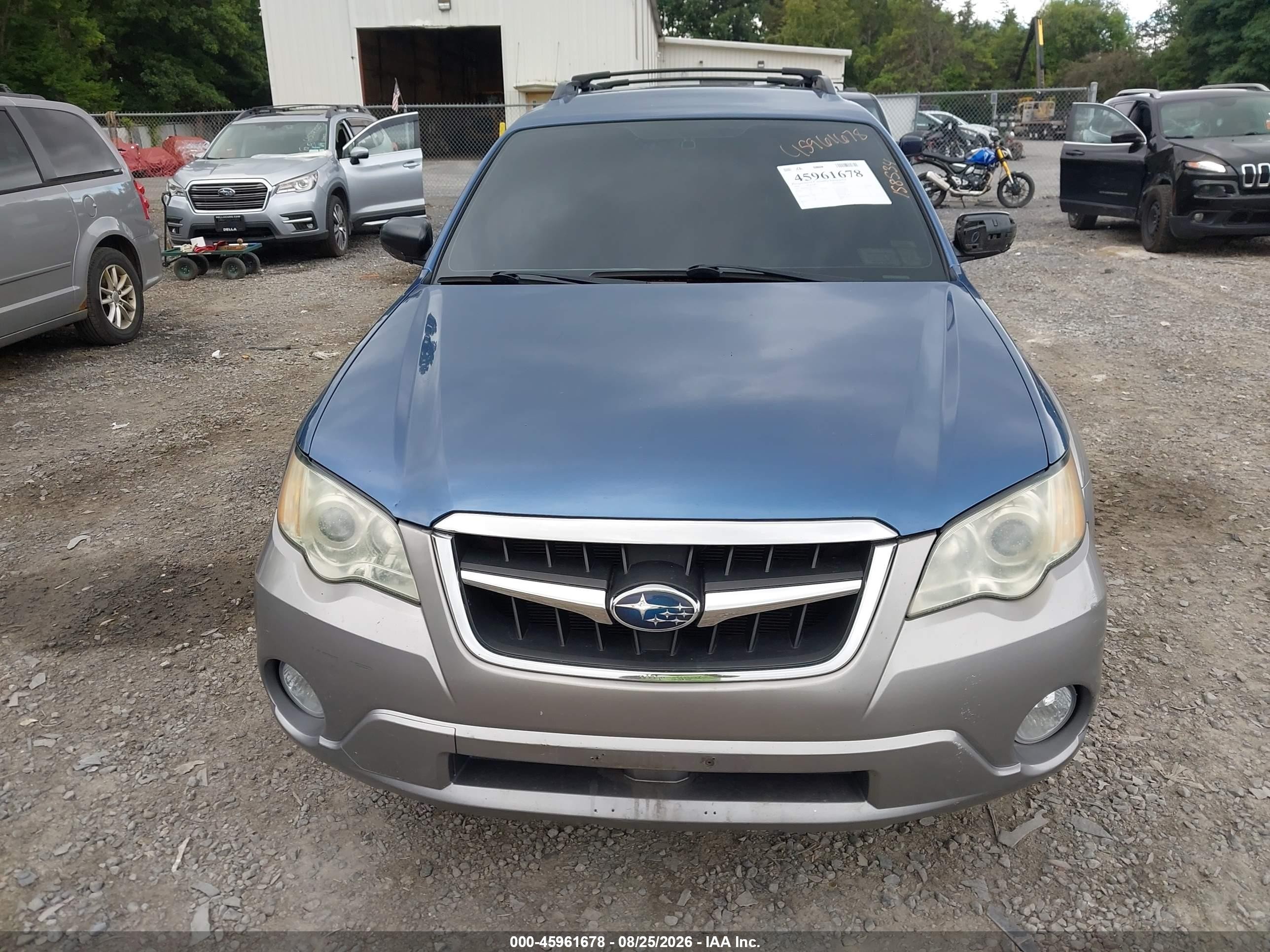 2008 Subaru Outback 2.5i/2.5i L.l. Bean Edition Blue vin: 4S4BP61C787365743