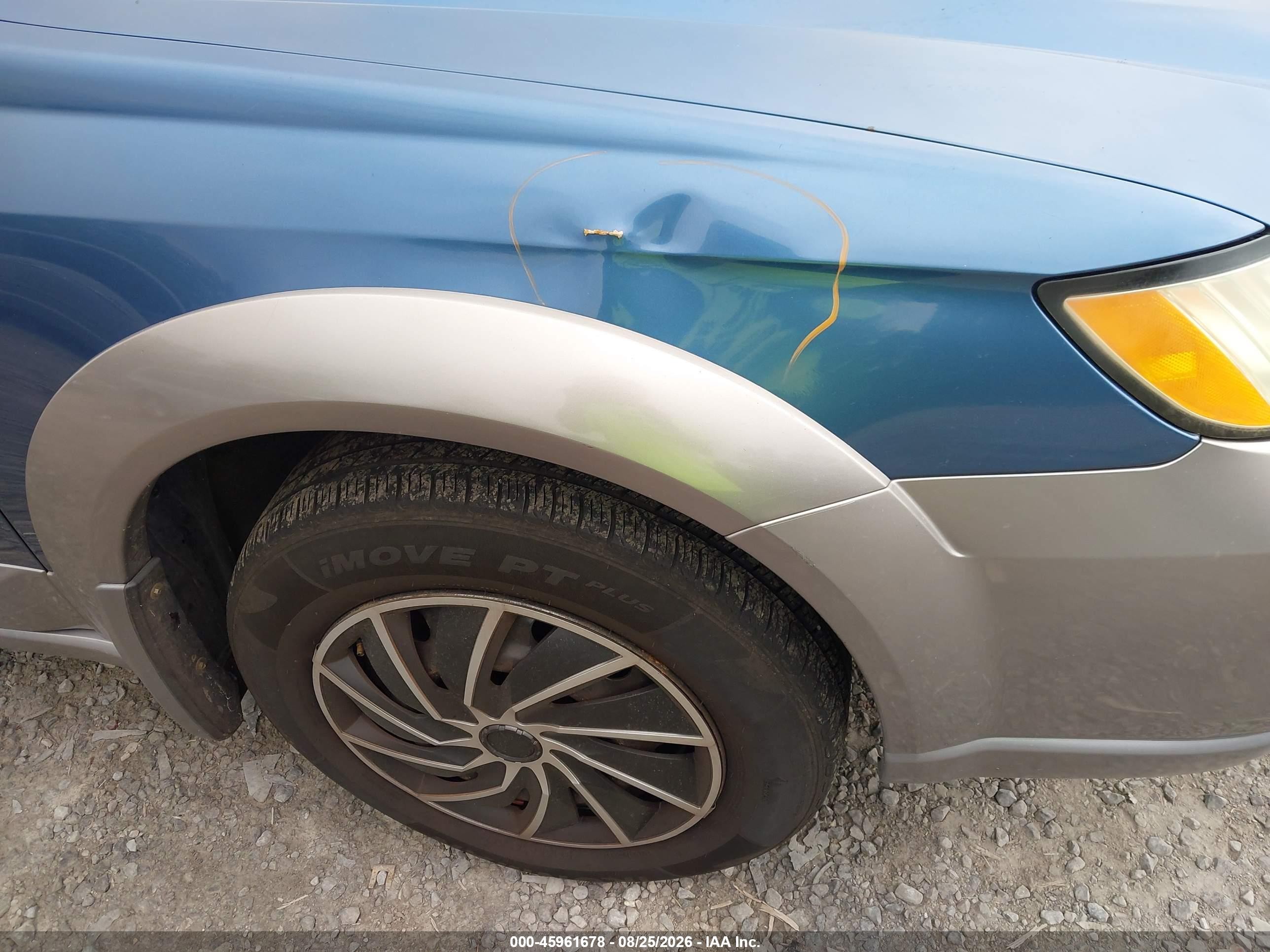 2008 Subaru Outback 2.5i/2.5i L.l. Bean Edition Blue vin: 4S4BP61C787365743
