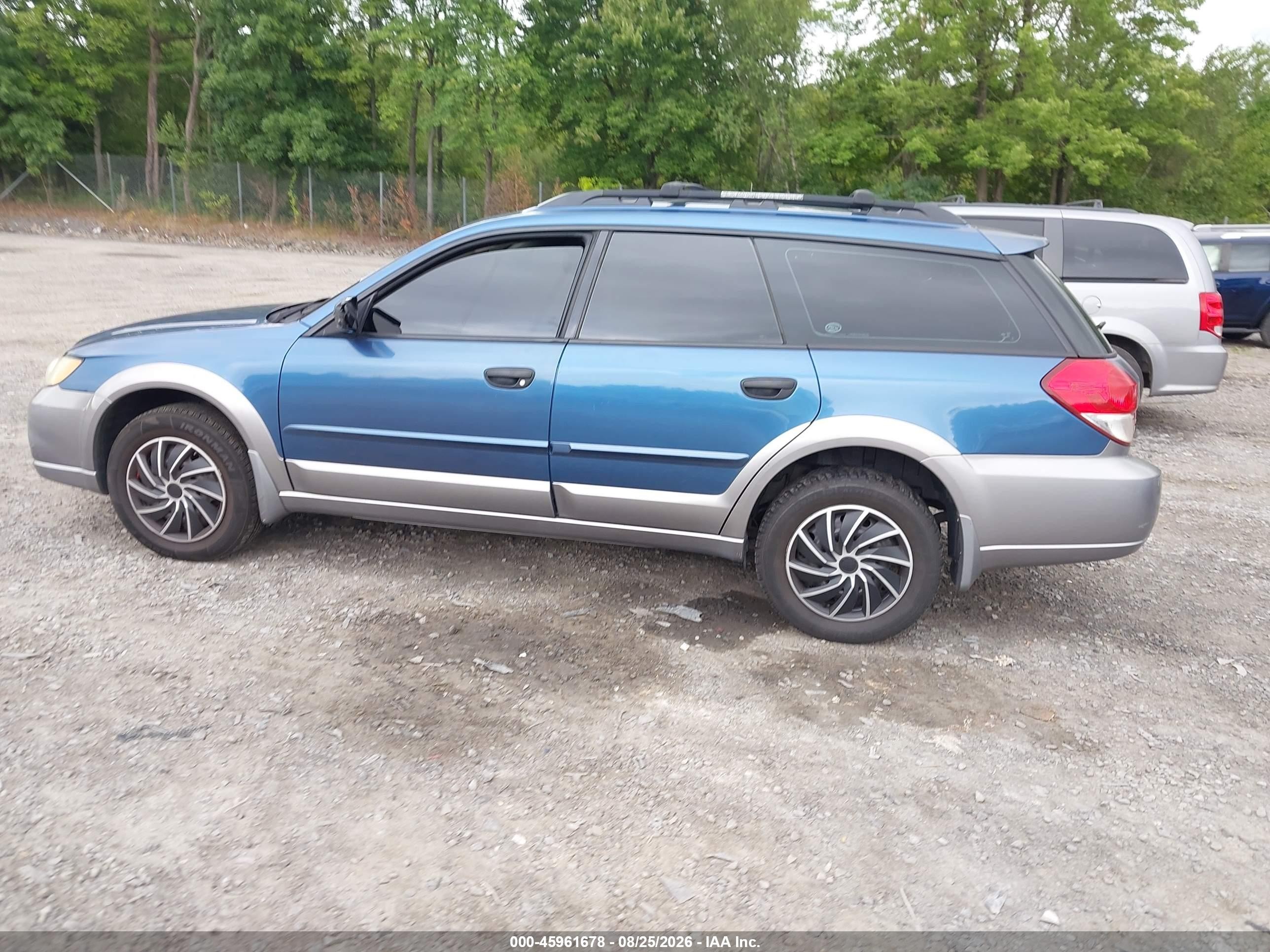2008 Subaru Outback 2.5i/2.5i L.l. Bean Edition Blue vin: 4S4BP61C787365743