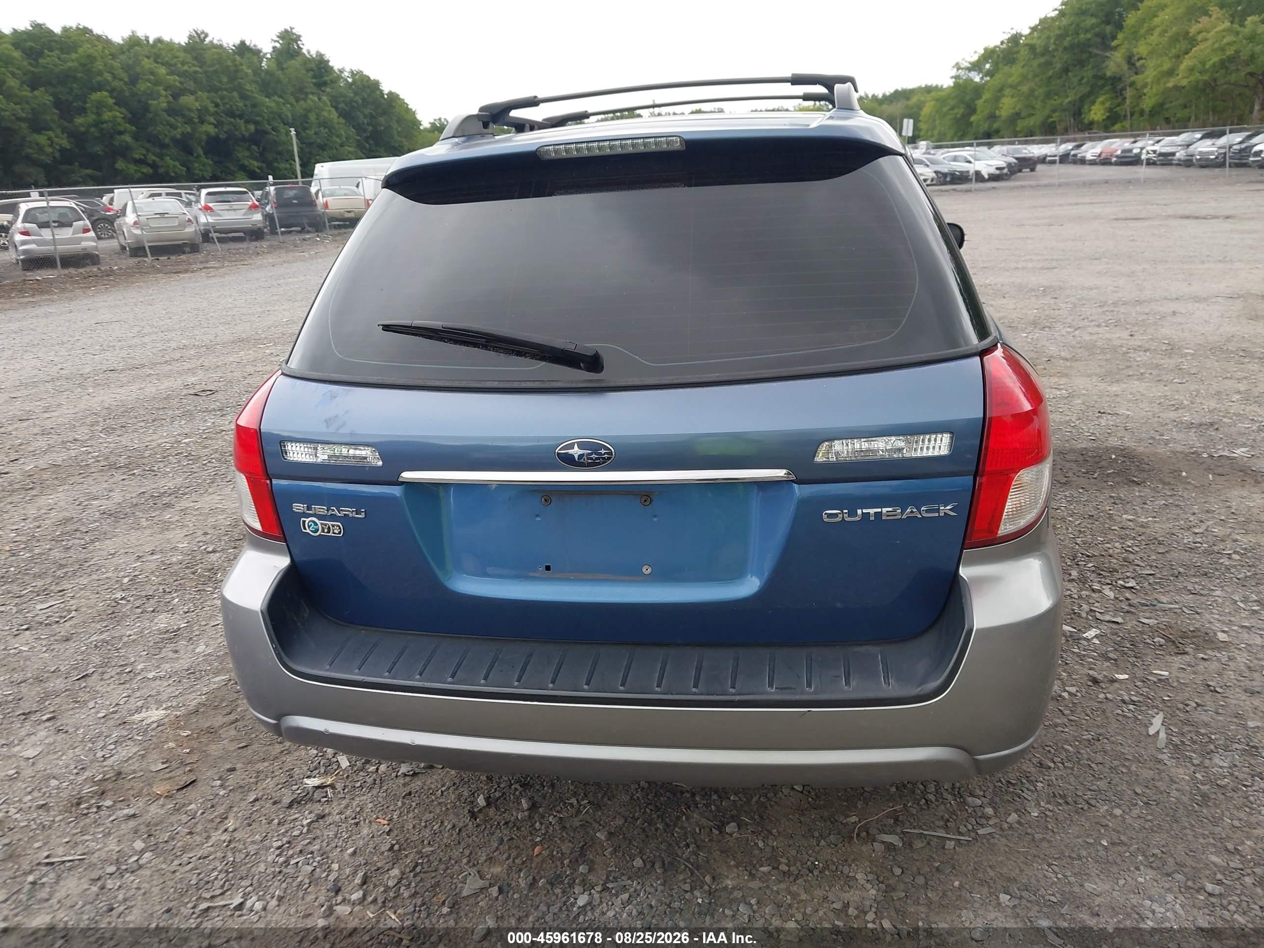 2008 Subaru Outback 2.5i/2.5i L.l. Bean Edition Blue vin: 4S4BP61C787365743